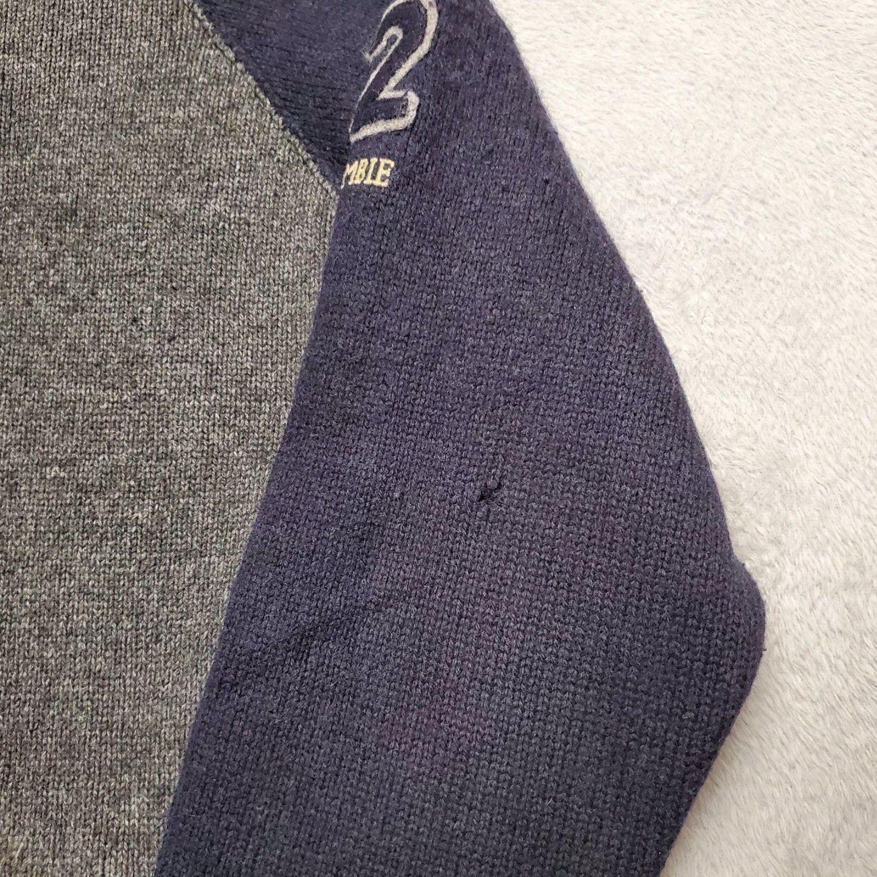 Abercrombie & Fitch VINTAGE Abercrombie Fitch Sweater Men XL Gray Wool Blend 1/4 Zip Casual 92 Patch Size US XL / EU 56 / 4 - 6 Thumbnail
