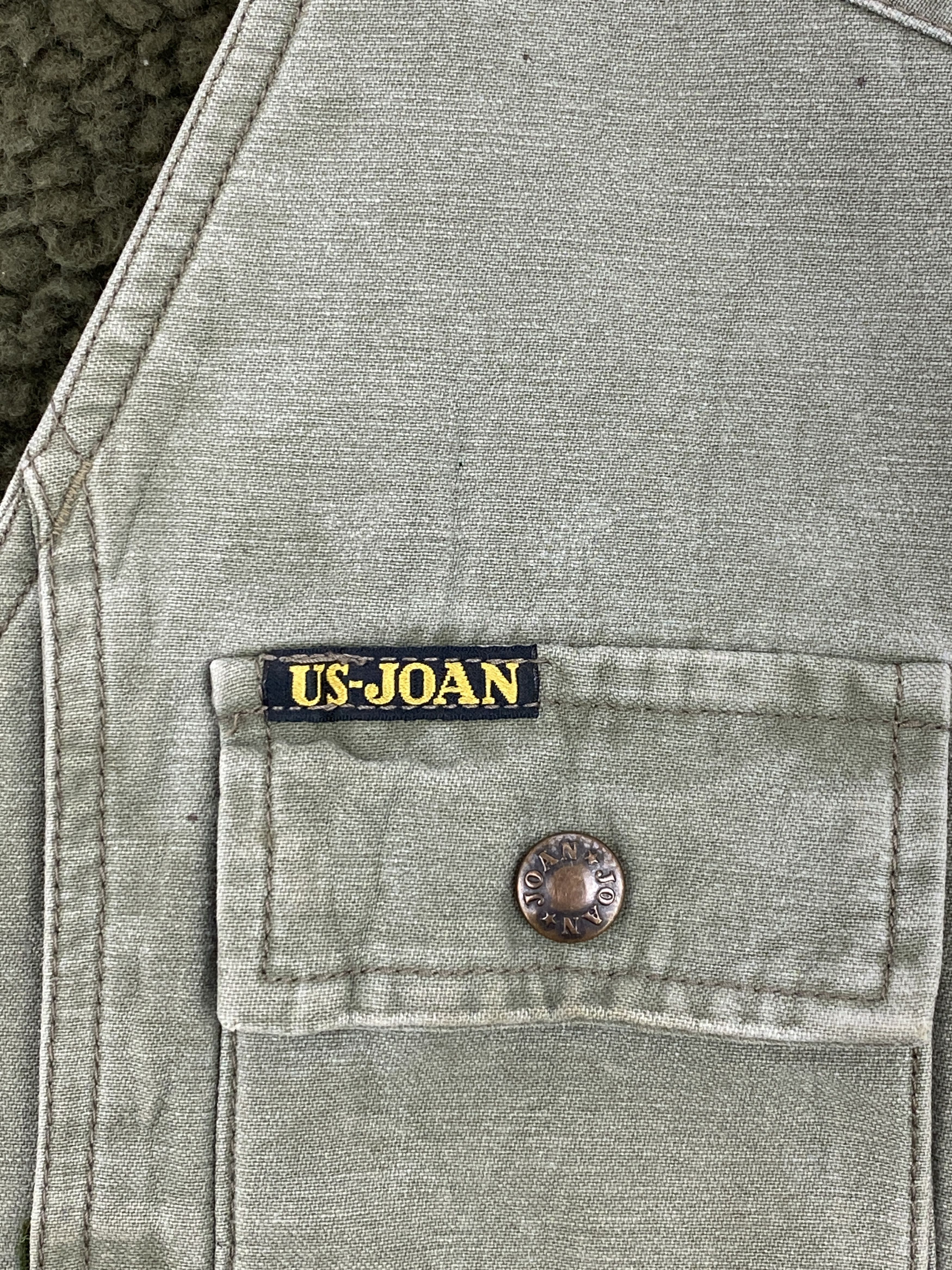 Japanese Brand Vintage US Joan Multi Pocket Sherpa Vest J1759 Size US XL / EU 56 / 4 - 8 Thumbnail