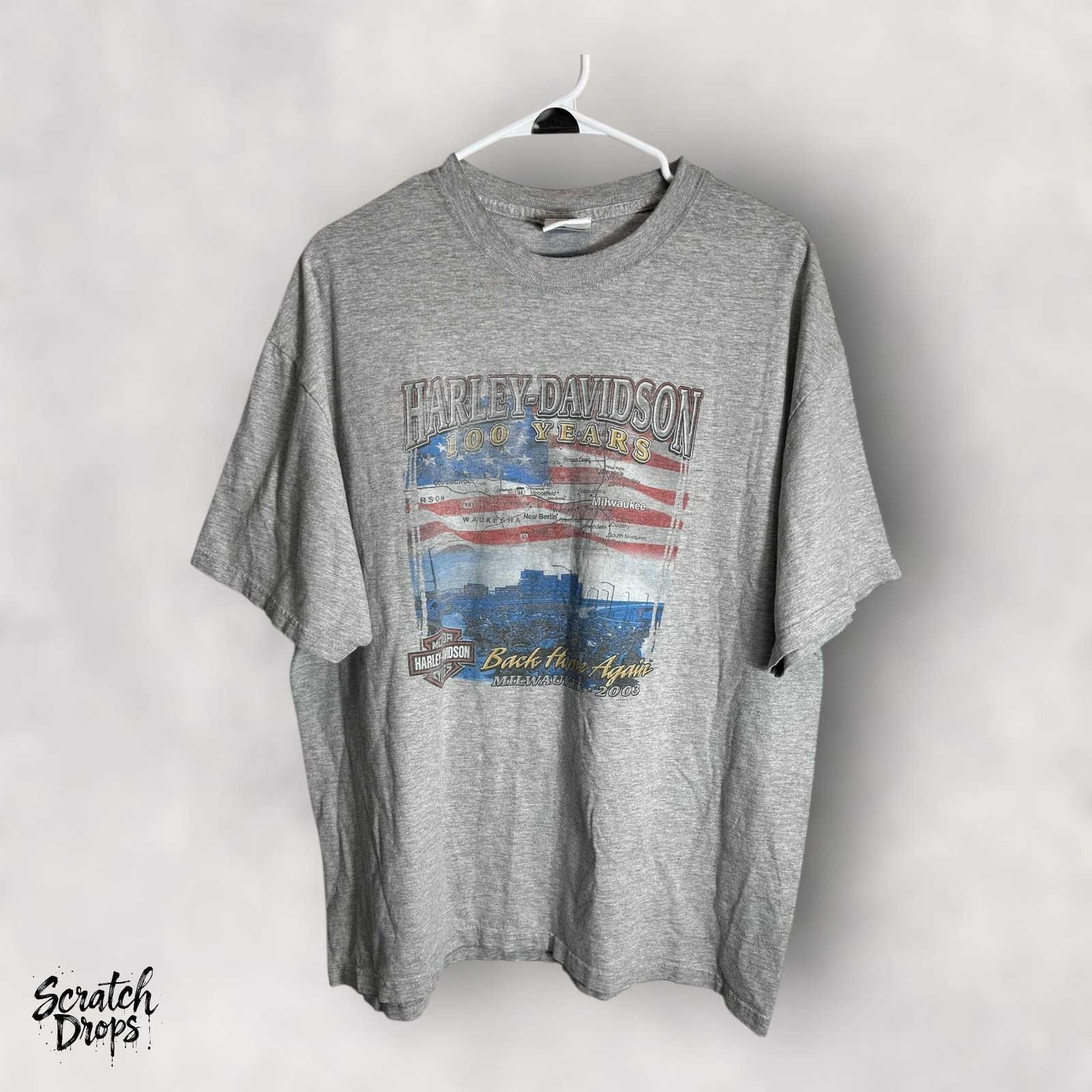 Harley Davidson Vintage Harley Davidson TShirt Y2K 2003 XL 100 Years Graphic Size US XL / EU 56 / 4 - 1 Thumbnail