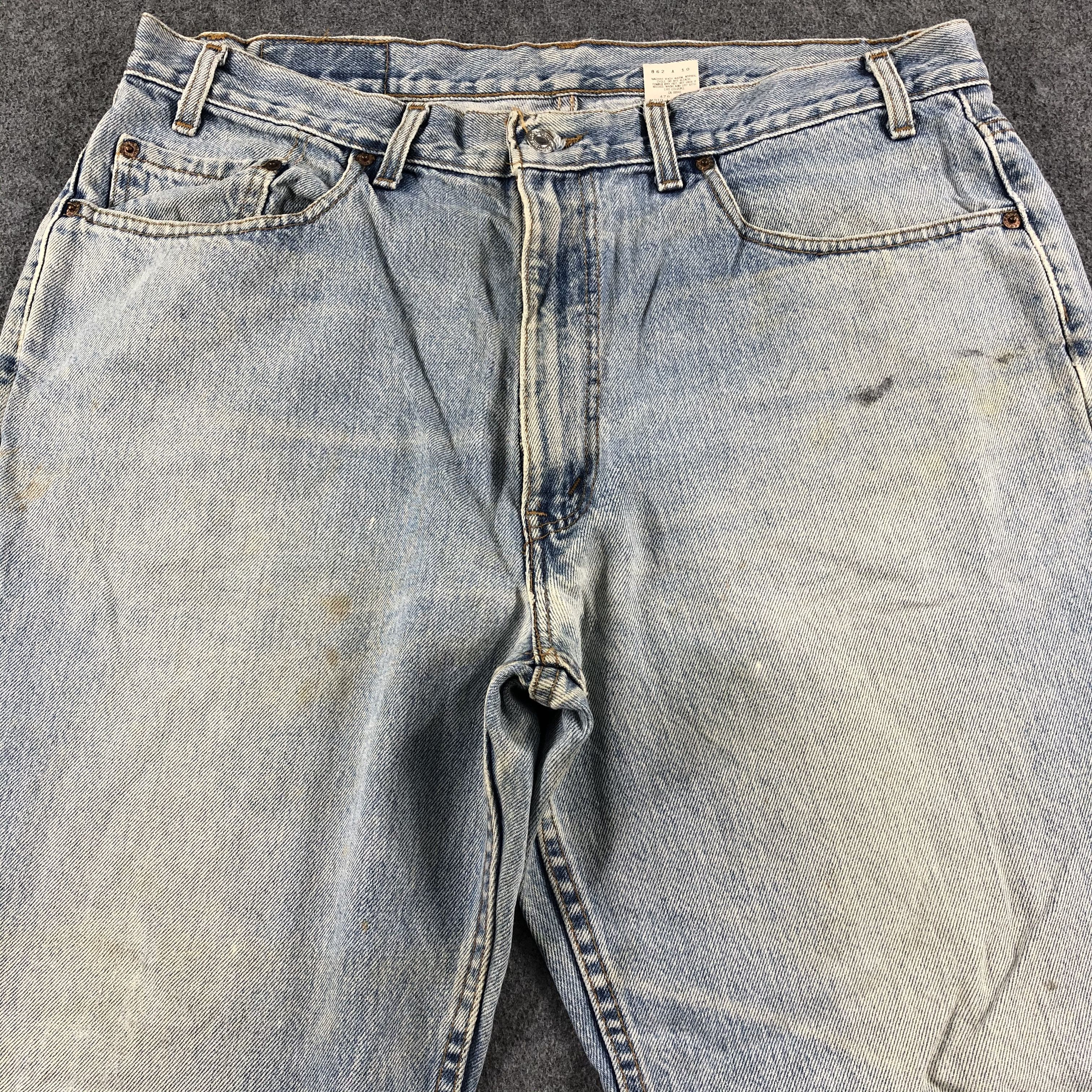 Levi's 90s Vintage Blue Wash Levis 550 Jeans-J2368 Size US 38 / EU 54 - 3 Thumbnail
