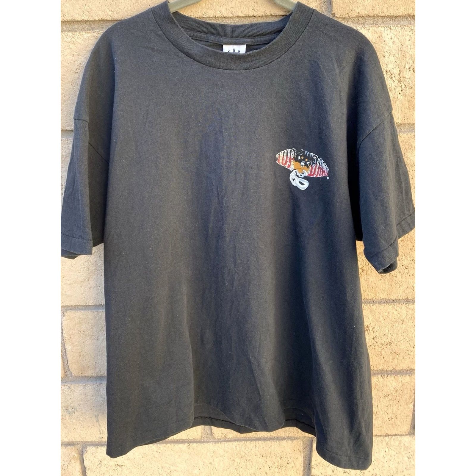Vintage VINTAGE Top Dawg T-Shirt XL Black 90s Graphic Print Short Sleeve Mens Cotton Mid-to-Late 1990s Size US XL / EU 56 / 4 - 5 Thumbnail