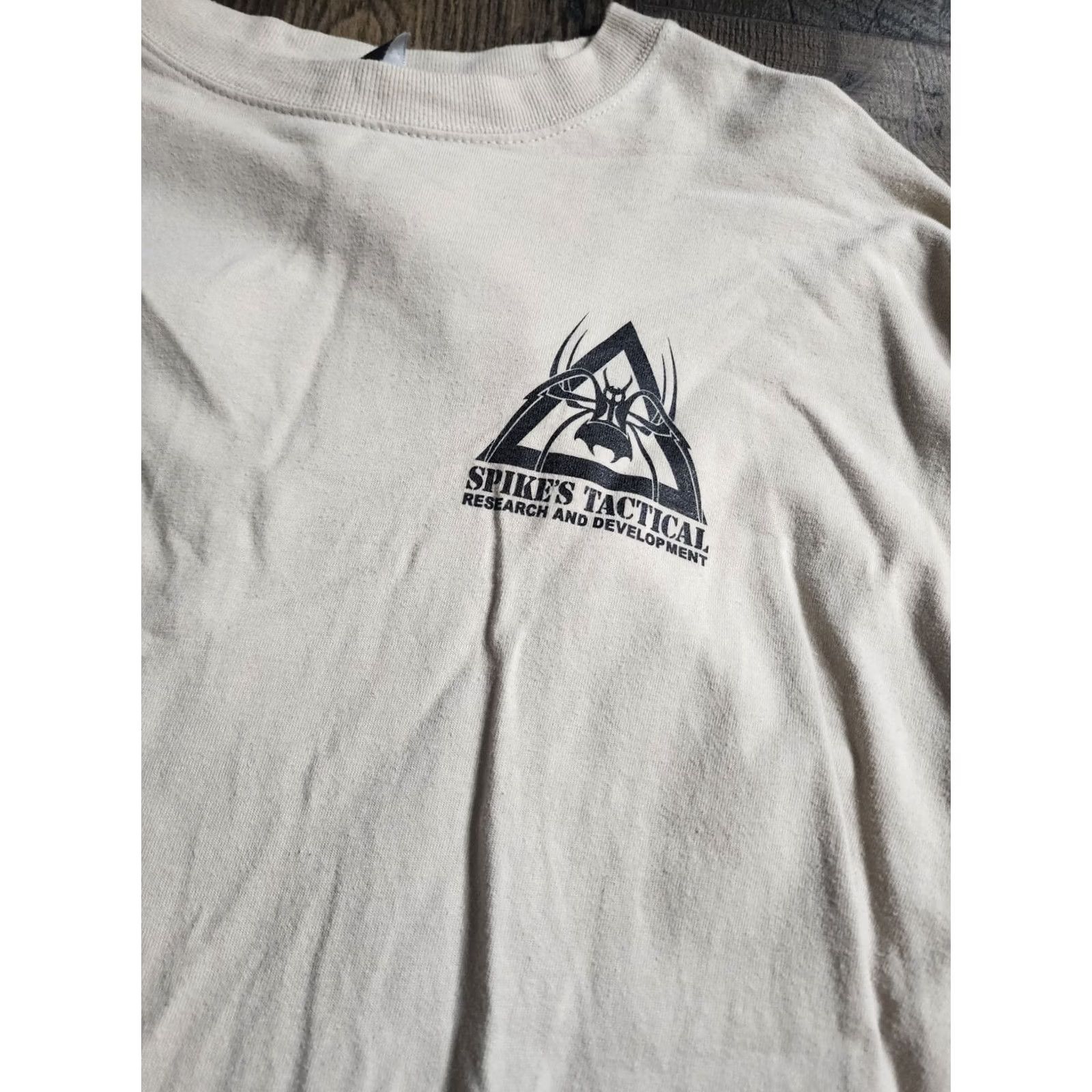 Hanes Mens L Hanes If You Can Read This You Are In Range T Shirt Military Theme Beige Short Sleeve Crew Neck Size US L / EU 52-54 / 3 - 5 Thumbnail