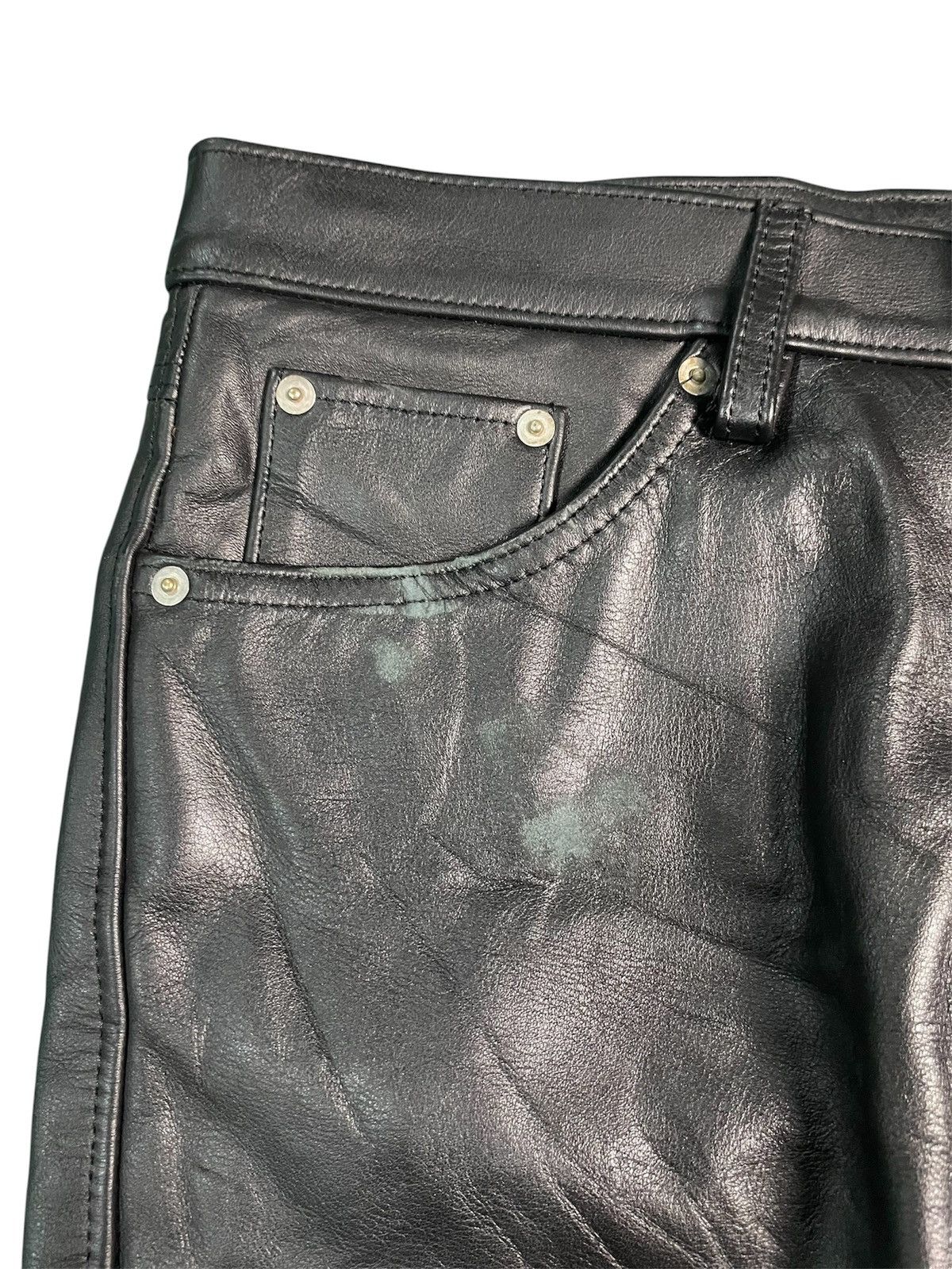 Japanese Brand Leather Wear Genuine Steerhide Pant Size US 31 - 6 Thumbnail