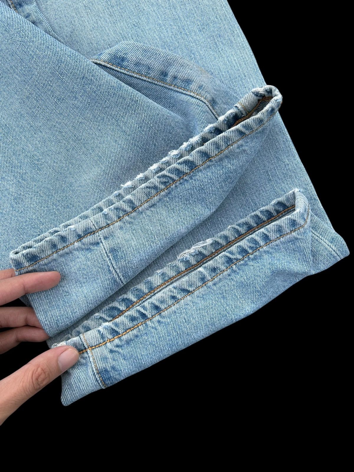Kapital Vintage Edwin 505X Selvedge Distressed Baggy Denim Jeans Size US 32 / EU 48 - 18 Thumbnail