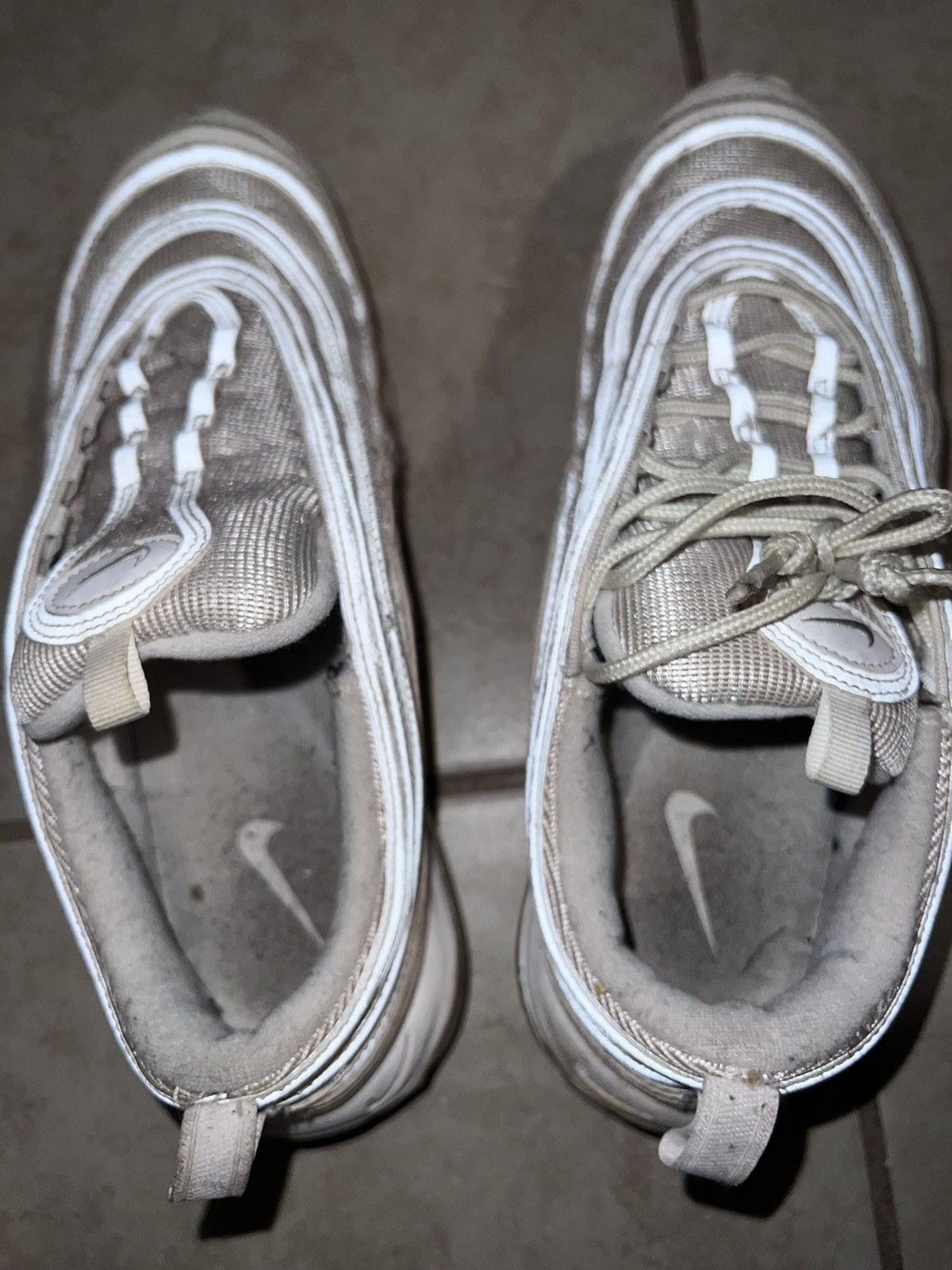 Nike Nike Air Max 97 Triple White Wolf Grey Size US 10.5 / EU 43-44 - 4 Thumbnail