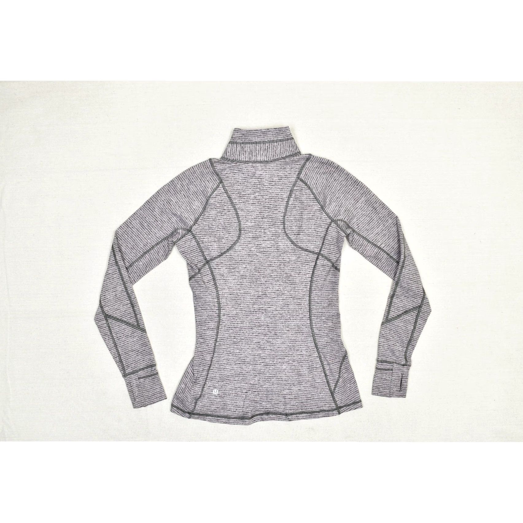 Lululemon Lululemon Jacket Women's Striped Gray & Purple Regular Size 8 - Zip - Polyester Outer Shell - Long Sleeve - Basic Jacket - Casual - Regular Size M / US 6-8 / IT 42-44 - 3 Thumbnail