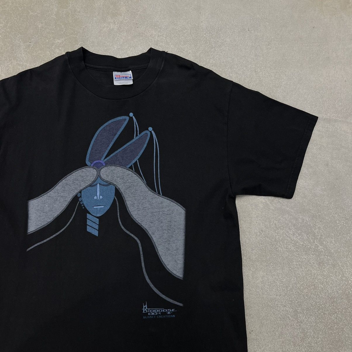 Vintage Vintage 90s Black Abstract Art Tee Size US L / EU 52-54 / 3 - 1 Thumbnail