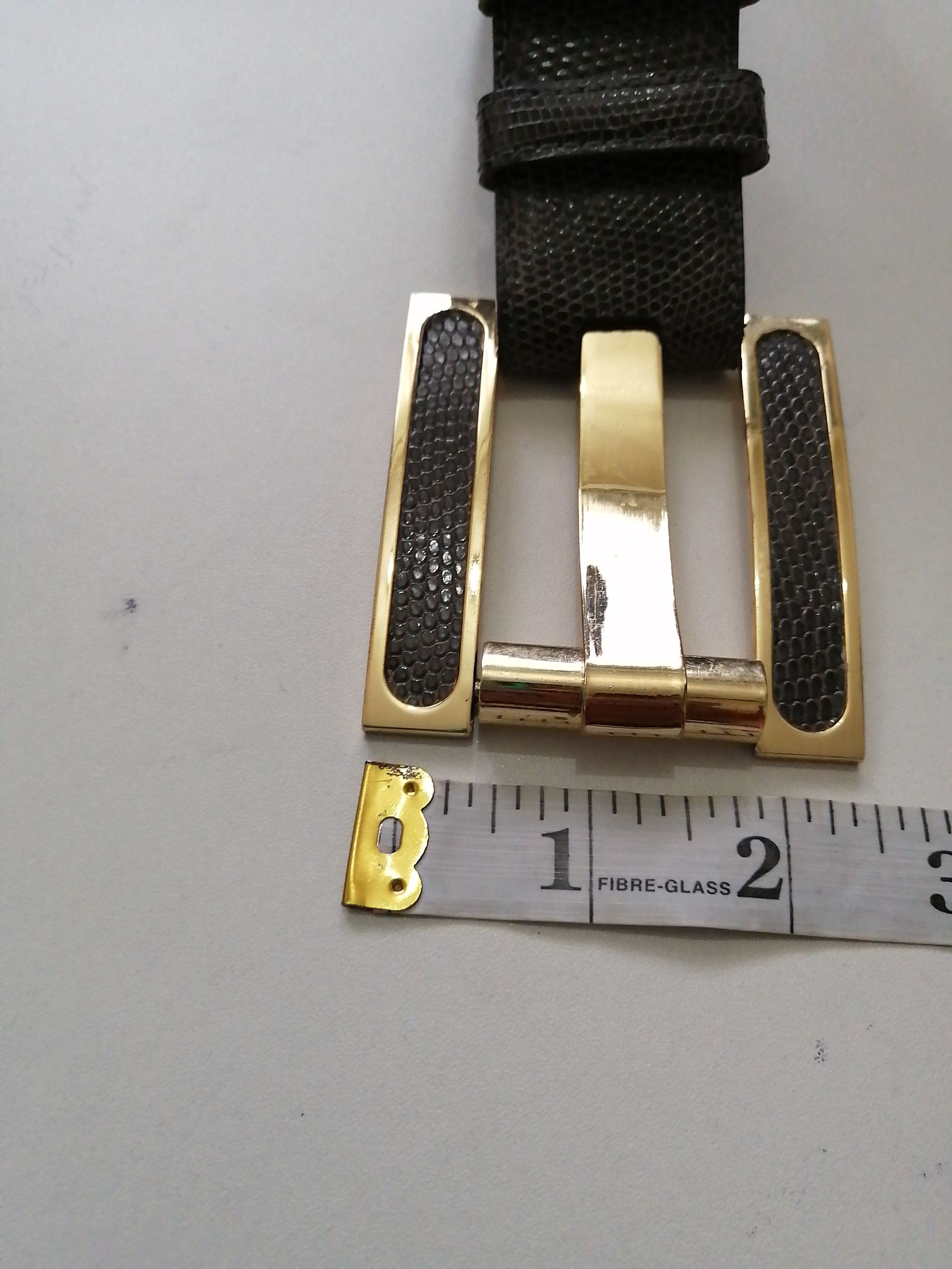Other KARA ROSS NEW YORK GENUINE LIZARD BELT Size 34 - 2 Thumbnail
