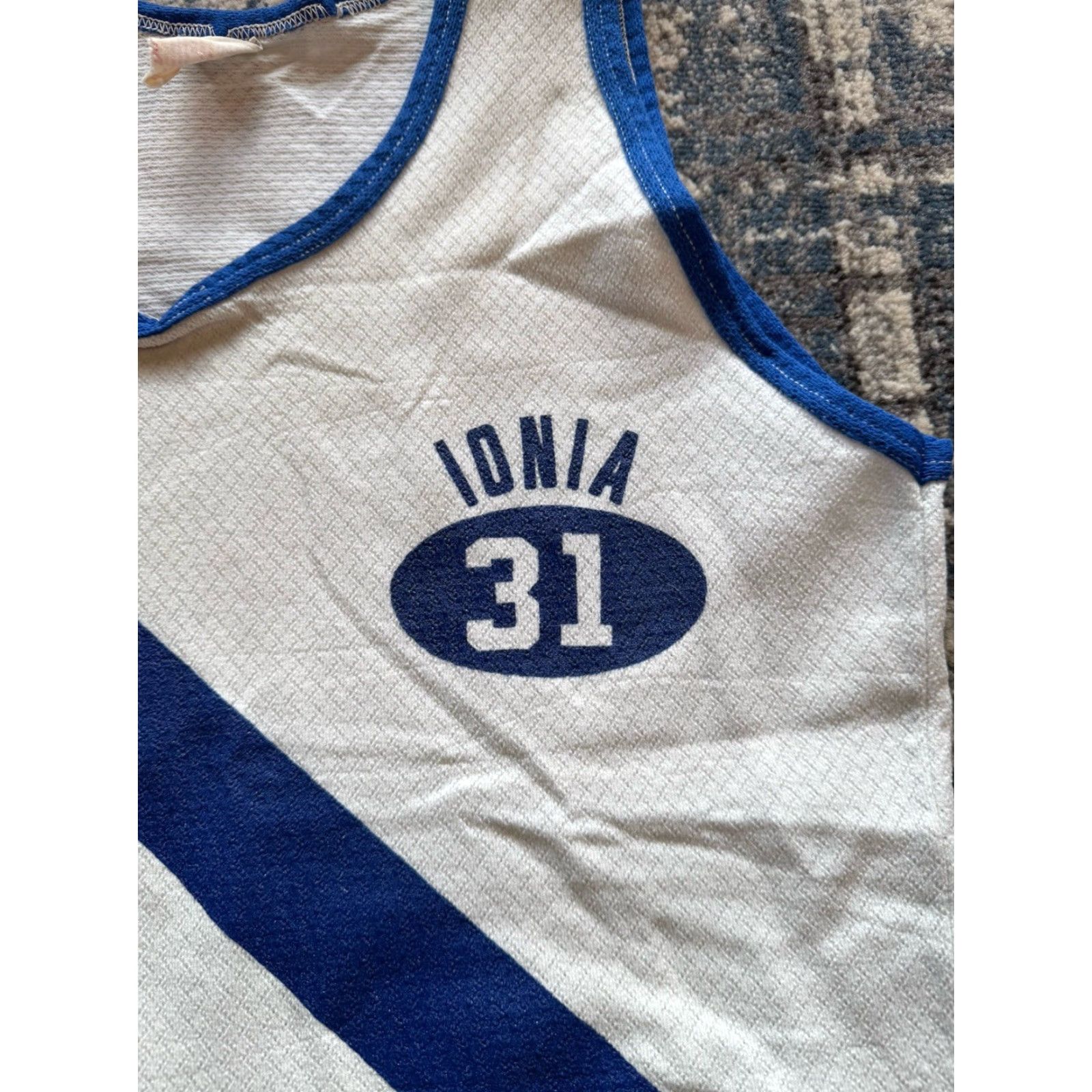 Vintage VINTAGE 1950s Southern Athletic Tank Top Track Singlet Shirt Sleeveless White Nylon M Men 50s Sports Logo Graphic Print Size US M / EU 48-50 / 2 - 2 Thumbnail