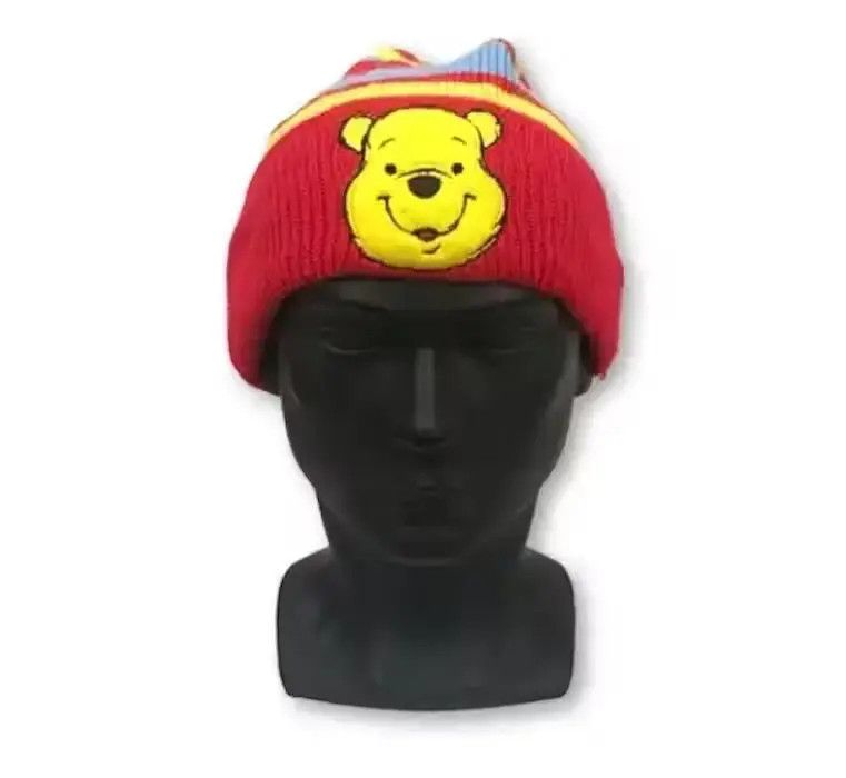 Disney Disney Pooh Stripe Design Beanie Hat Size ONE SIZE - 1 Thumbnail