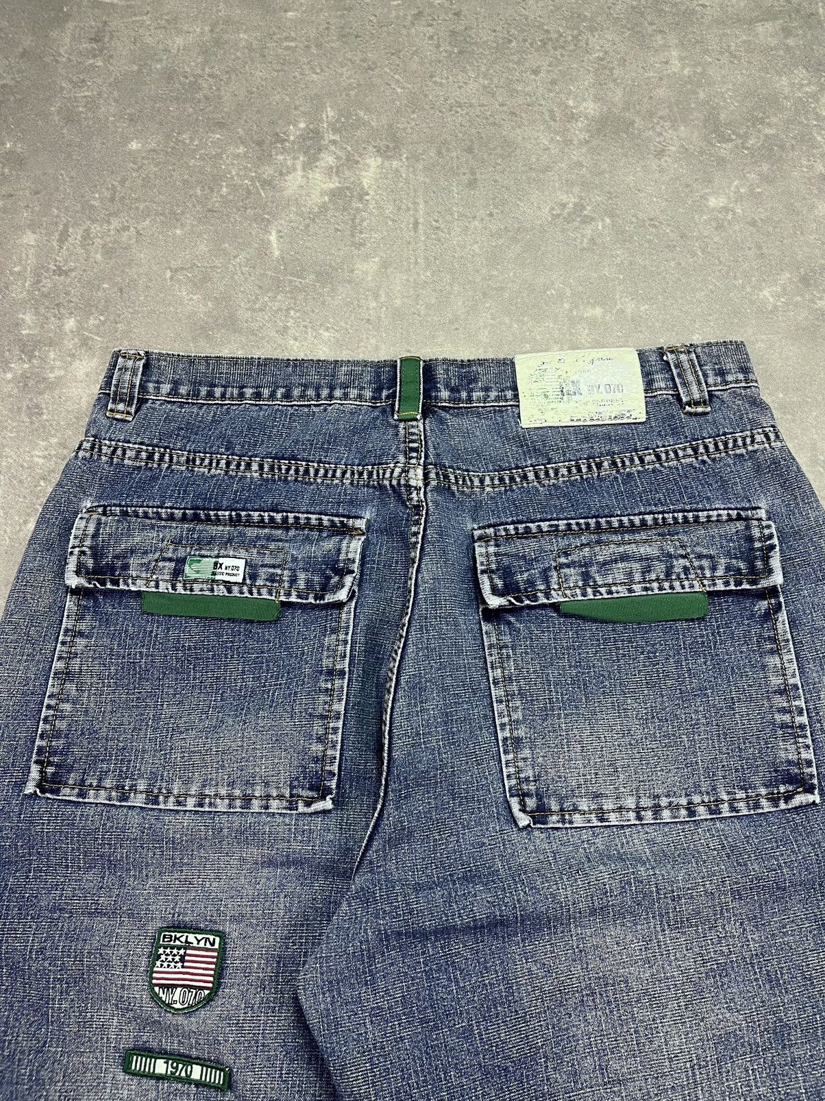 Brooklyn Xpress Brooklyn Xpress Mega Baggy Y2K Patches Denim Jorts Shorts 36 Size US 36 / EU 52 - 10 Thumbnail