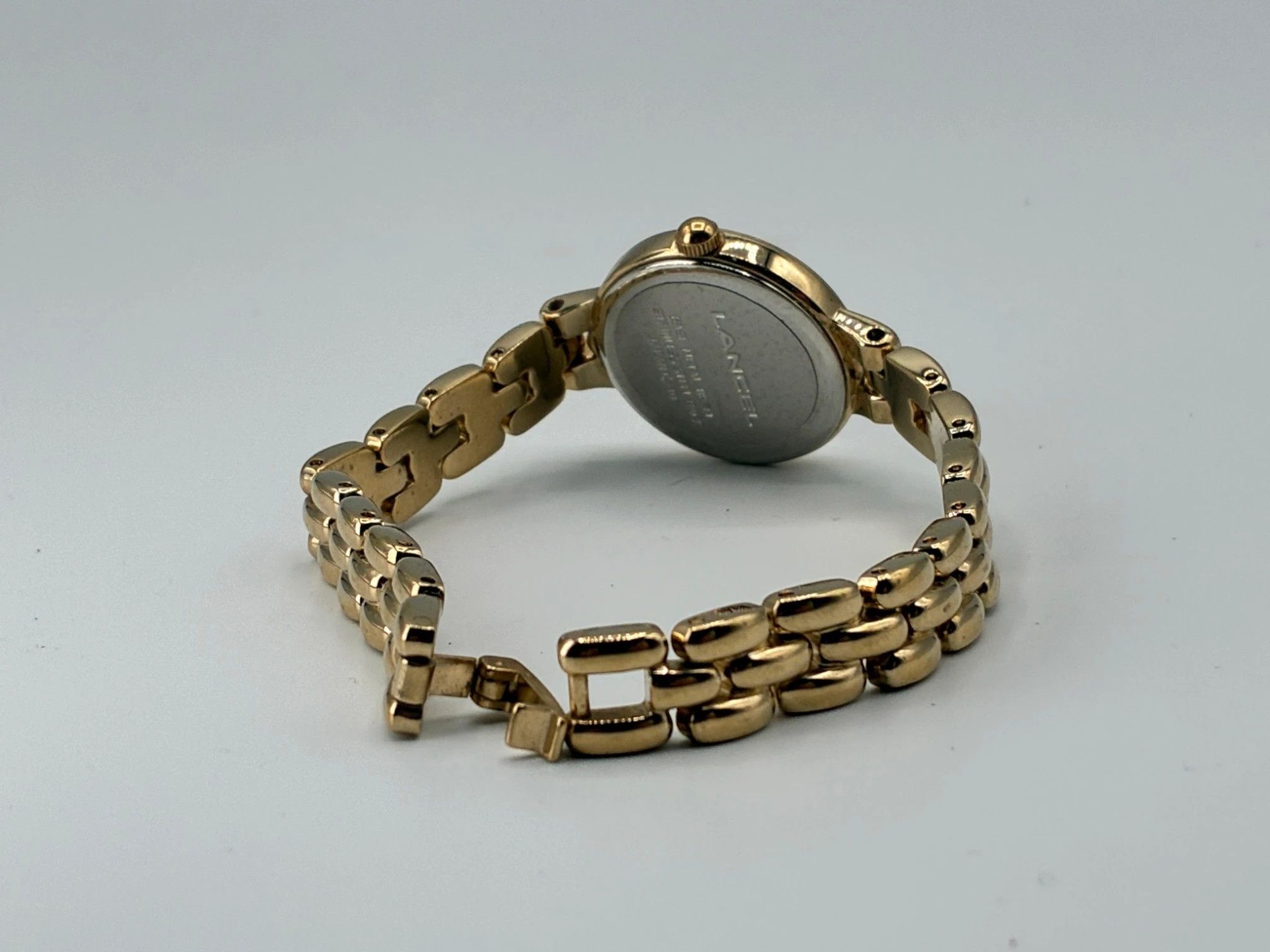 Lancel Lancel Paris Vintage Gold Tone Roman Numeral Cocktail Watch Size ONE SIZE - 3 Thumbnail