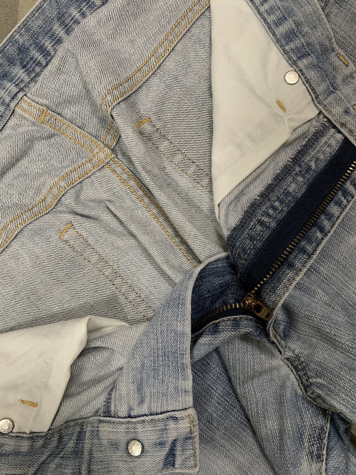 Takeo Kikuchi Vintage Japanese Brand Takeo Kikuchi Blue Washed Baggy Jeans Size US 33 - 18 Thumbnail
