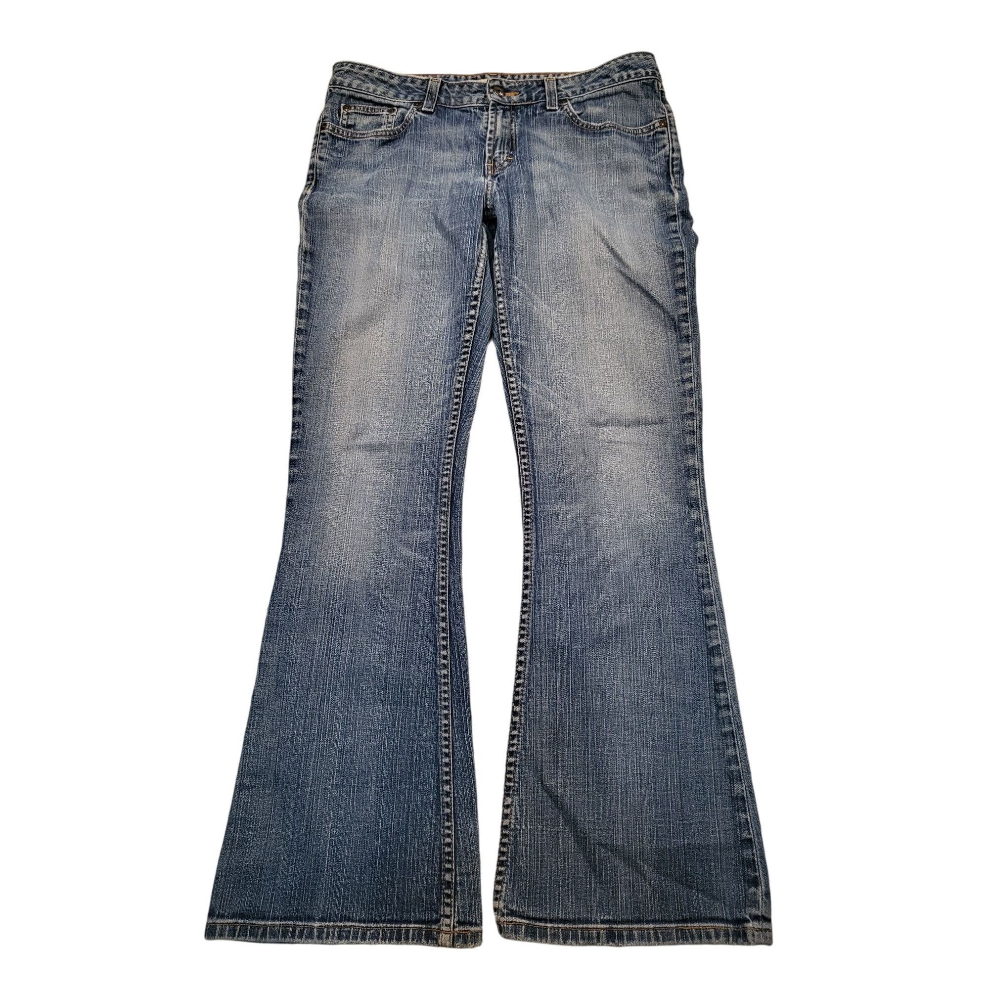BKE BKE Parker 001676 Jeans Women Sz 31X37 Blue Denim Flare Stre Size 31" - 2 Thumbnail