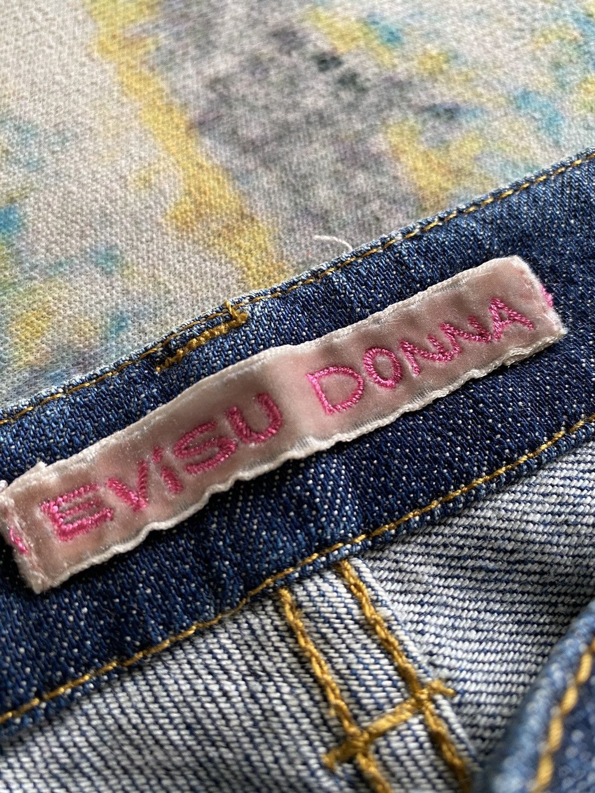 Evisu × Japanese Brand × Vintage ⚡️ Vintage Evisu Donna Denim Half Jeans Women Size 25" / US 0 / IT 36 - 3 Thumbnail
