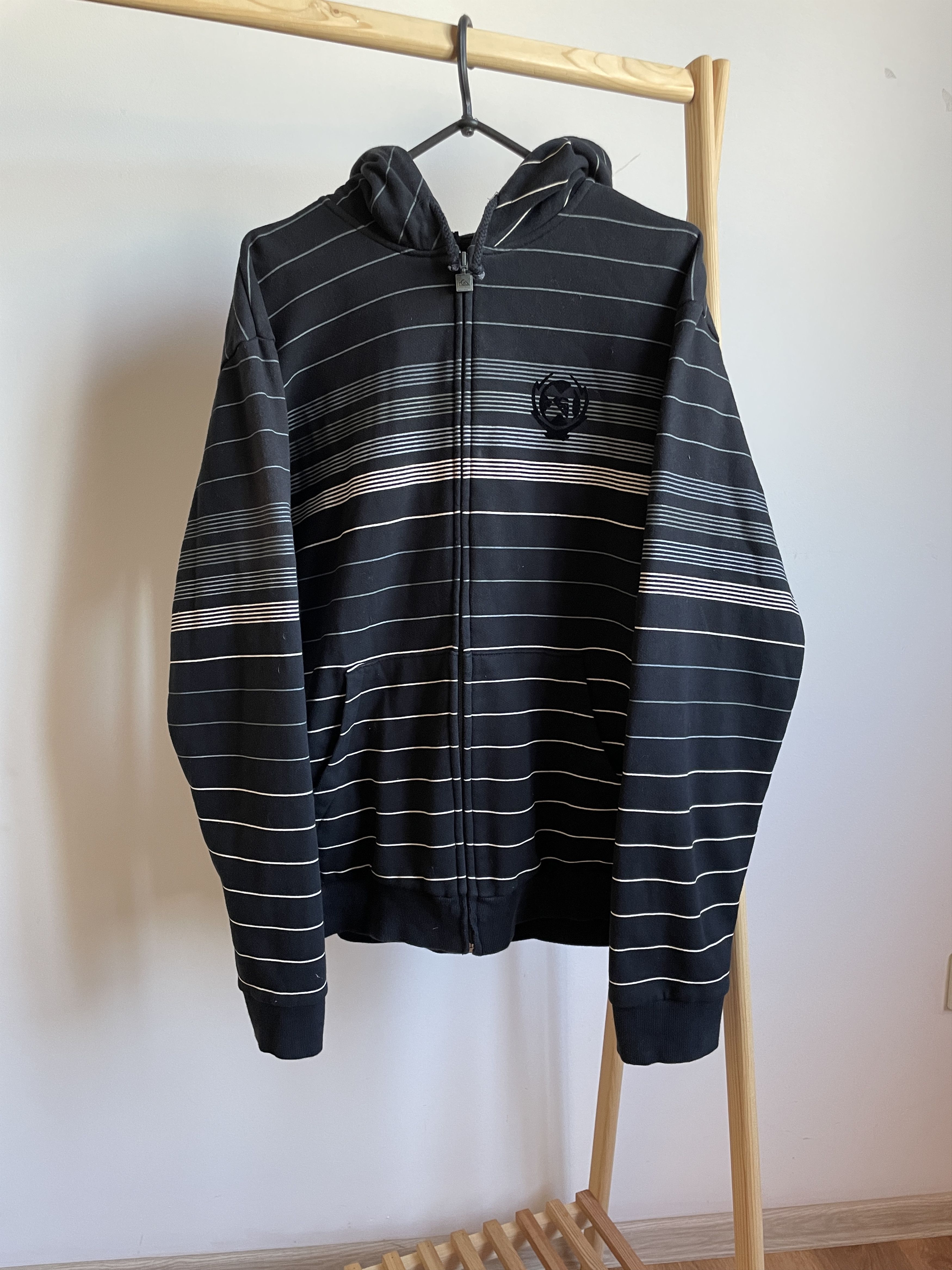 Quiksilver Quiksilver Vintage Y2K Striped Zip Hoodie Size XL Size US XL / EU 56 / 4 - 1 Thumbnail