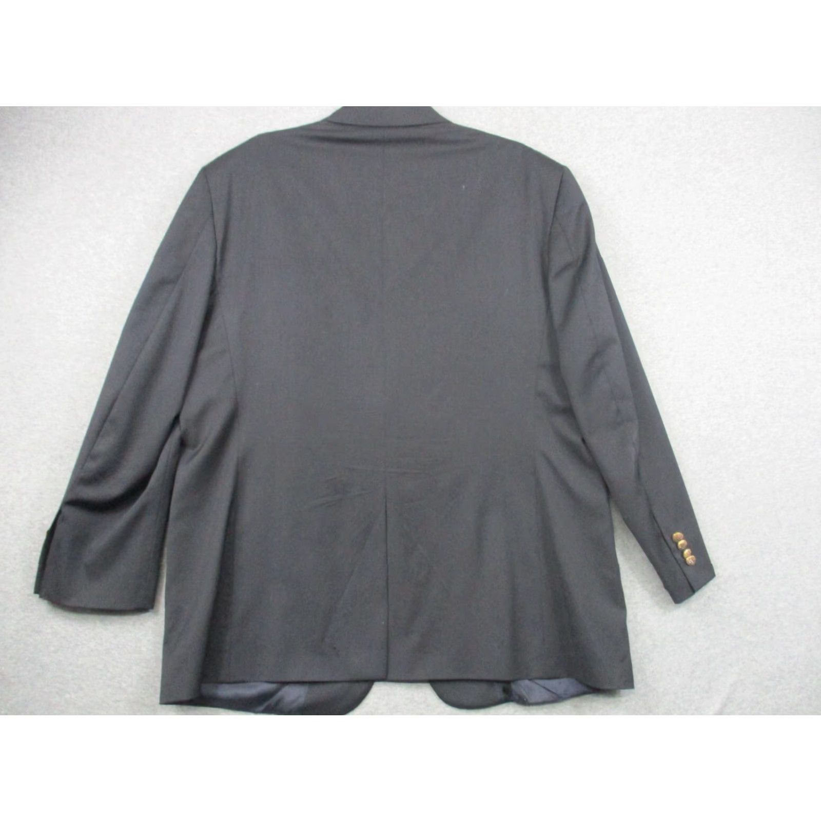 Brooks Brothers Brooks Brothers Makers 1818 Sport Coat 48 Black Wool Madison USA Sport Coat Blazer Mens Regular Wool Black Madison 48 USA Size 48R - 3 Thumbnail