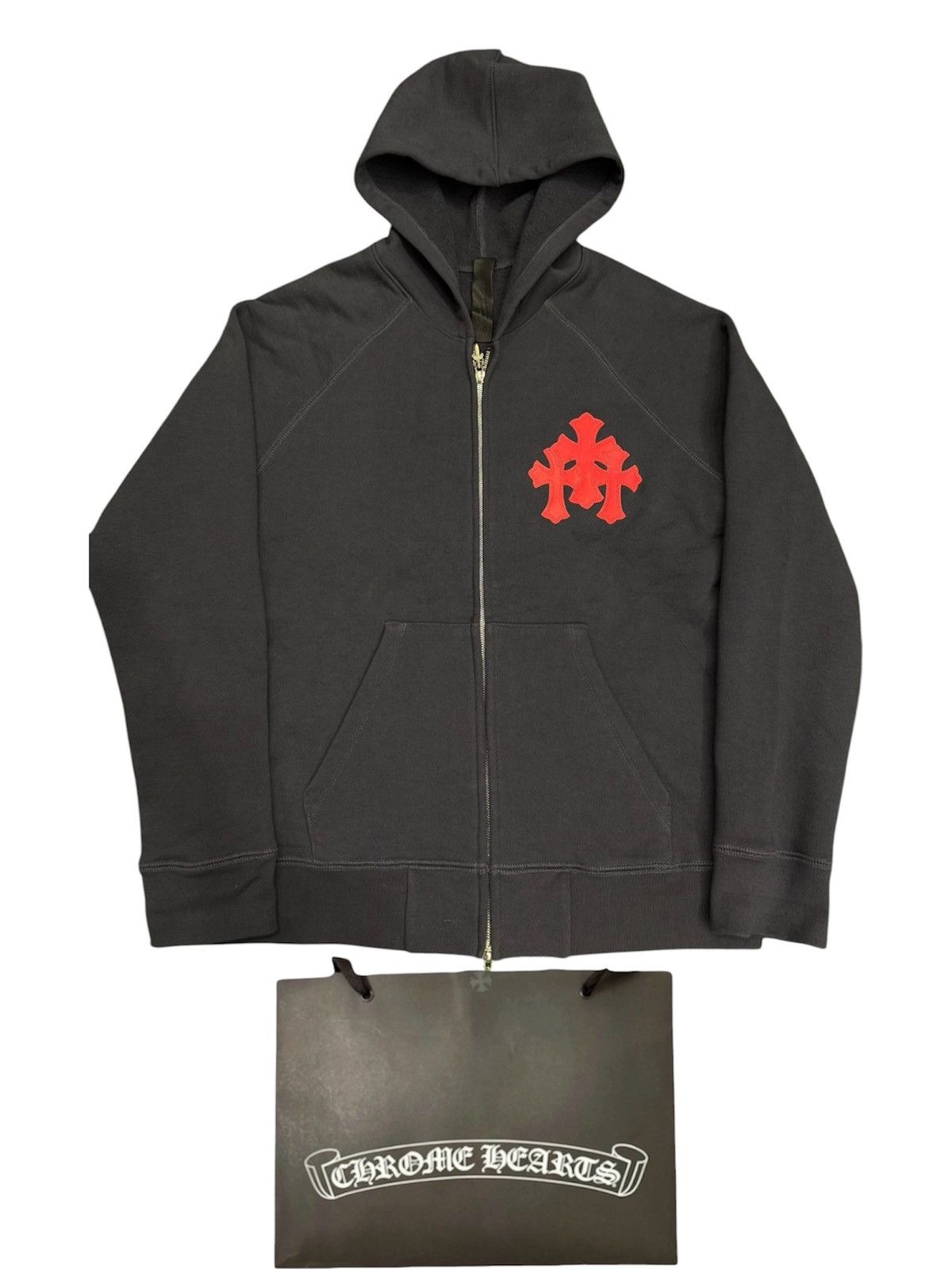 Chrome Hearts Chrome Hearts XL Cemetery Red Cross Patch Hoodie Sweatshirt Size US XL / EU 56 / 4 - 1 Thumbnail