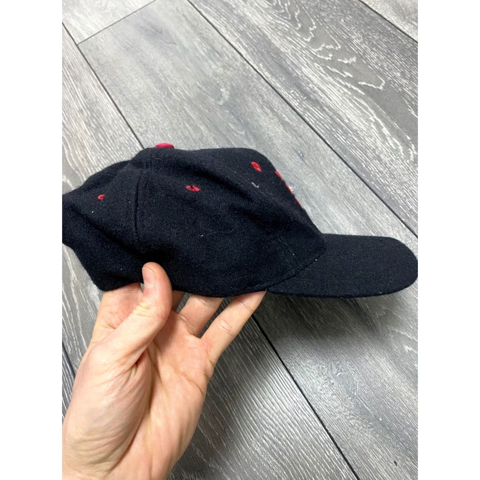 Adidas ADIDAS 3 STRIPES BIG LOGO WOOL ADJUSTABLE SNAPBACK HAT BLACK ONE SIZE Unisex Adults Mens Womens 80s Vintage Made in Taiwan Size ONE SIZE - 6 Thumbnail