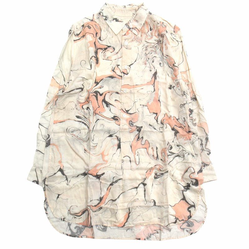 Yohji Yamamoto Yohji Yamamoto Marble Print Long Shirt Size US S / EU 44-46 / 1 - 1 Thumbnail