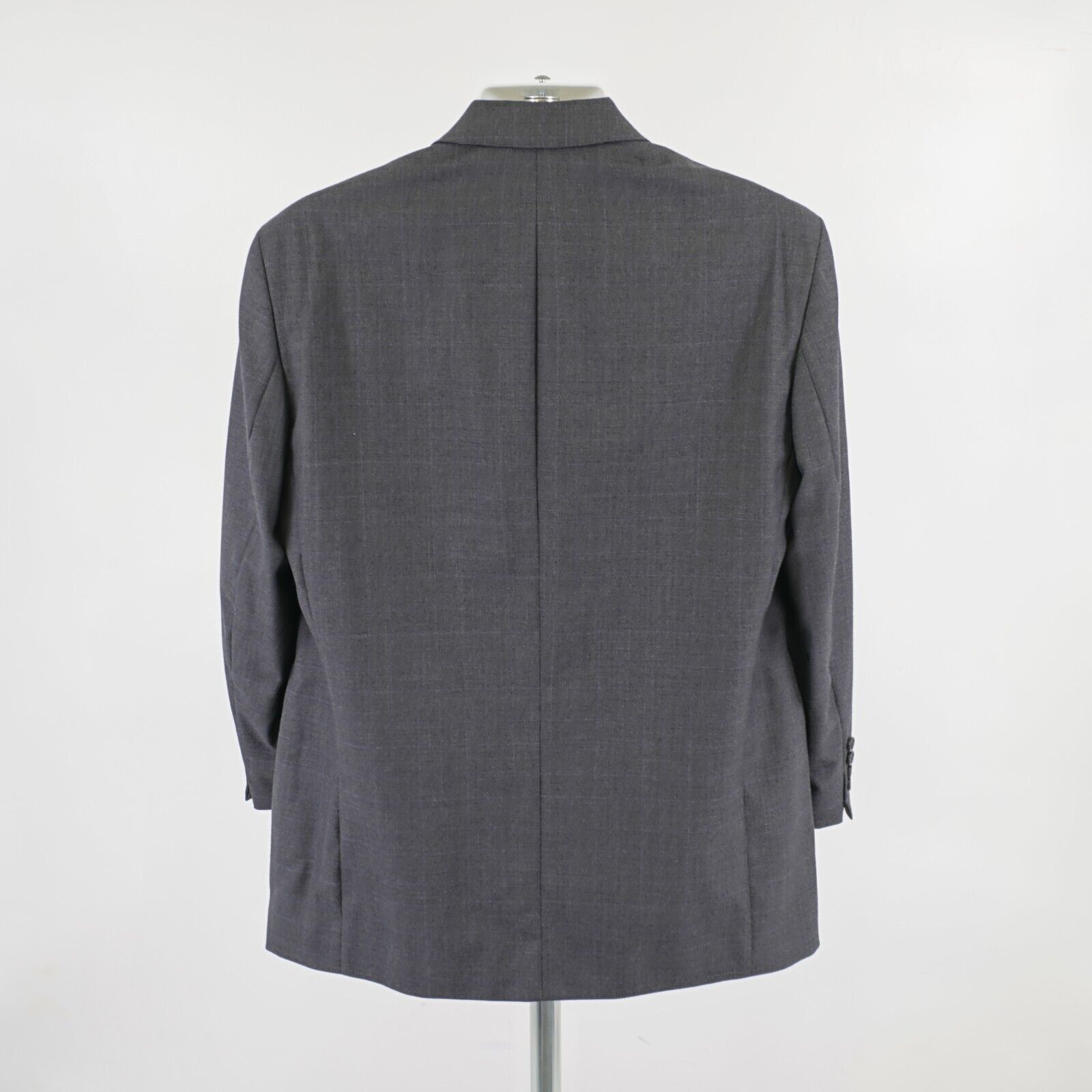 Ralph Lauren Ralph Lauren Wool Cashmere Gray Plaid Blue Windowpane 2 Butt Size 42R - 6 Thumbnail
