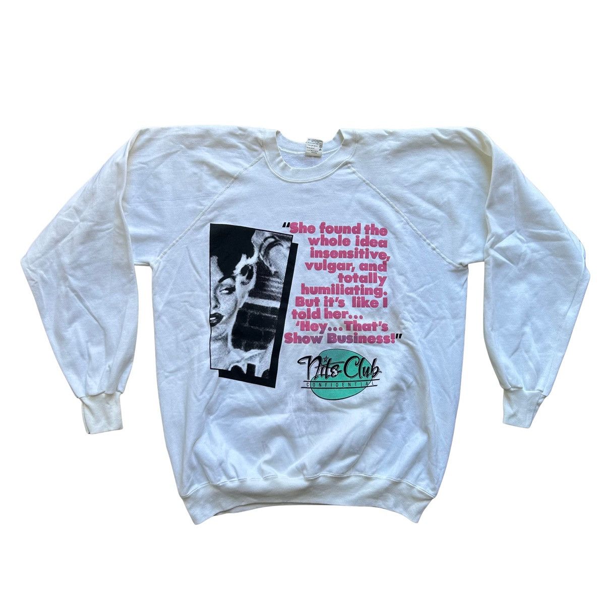 Vintage Vintage 80’s Nite Club Confidential Crewneck RARE Size XL Size US XL / EU 56 / 4 - 1 Thumbnail