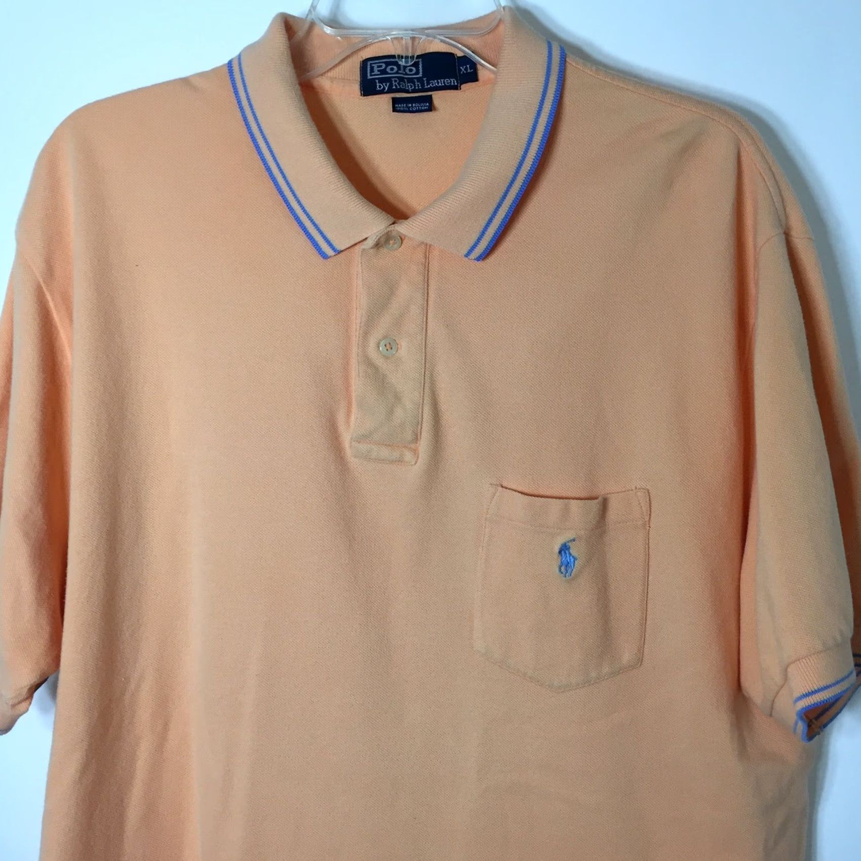 Polo Ralph Lauren Polo Ralph Lauren Shirt Mens XL Orange Short Sleeve Knit Polo Shirt Mens XL Orange Knit Shirt Size US XL / EU 56 / 4 - 3 Thumbnail