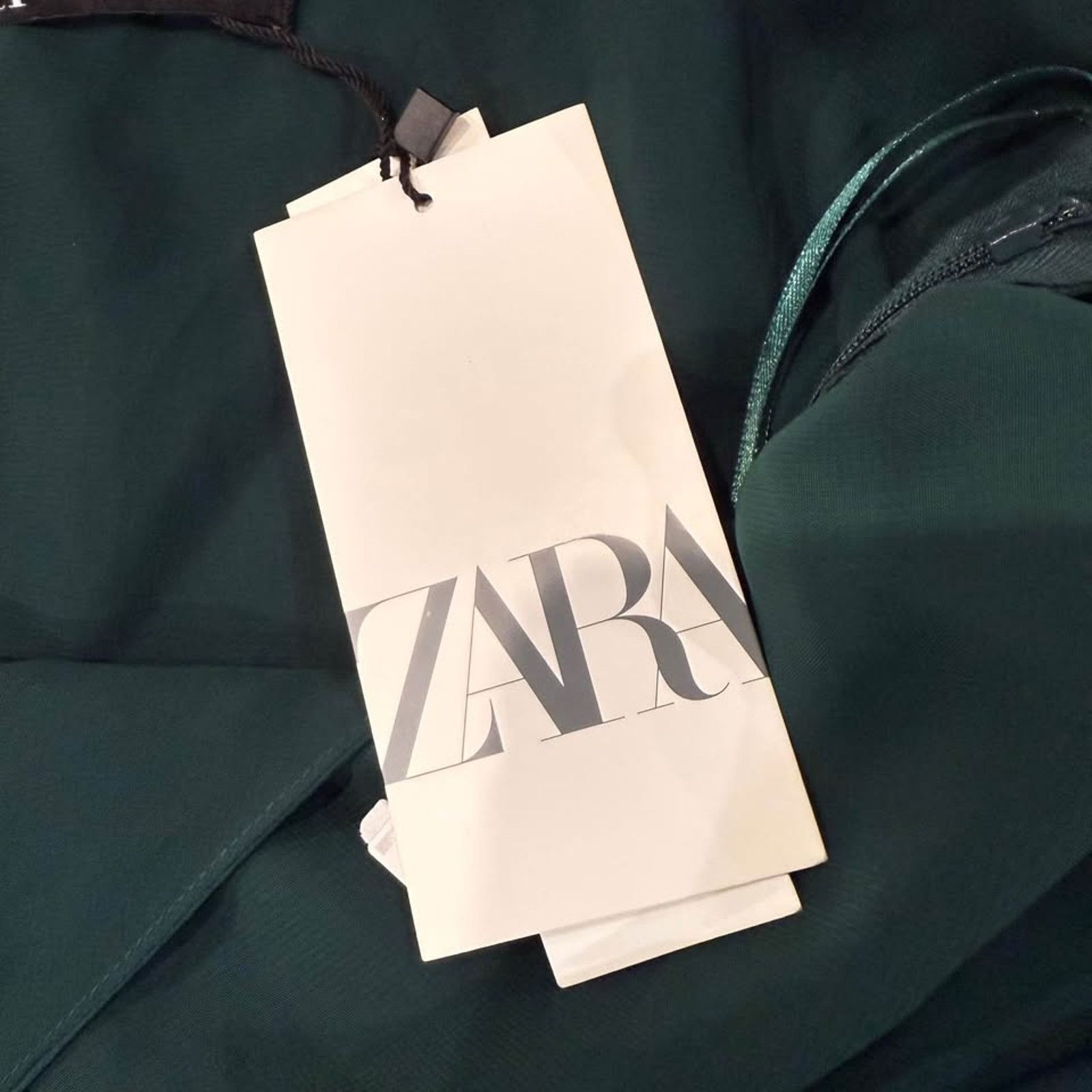 Zara Zara NWT Satin Lace Asymmetrical Midi SlipDress Women Medium Size M / US 6-8 / IT 42-44 - 6 Thumbnail