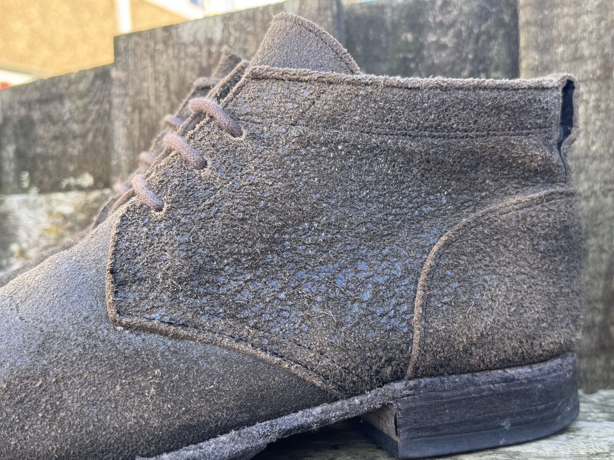 10sei0otto Dieciseizerootto Reversed Leather Ankle Boots