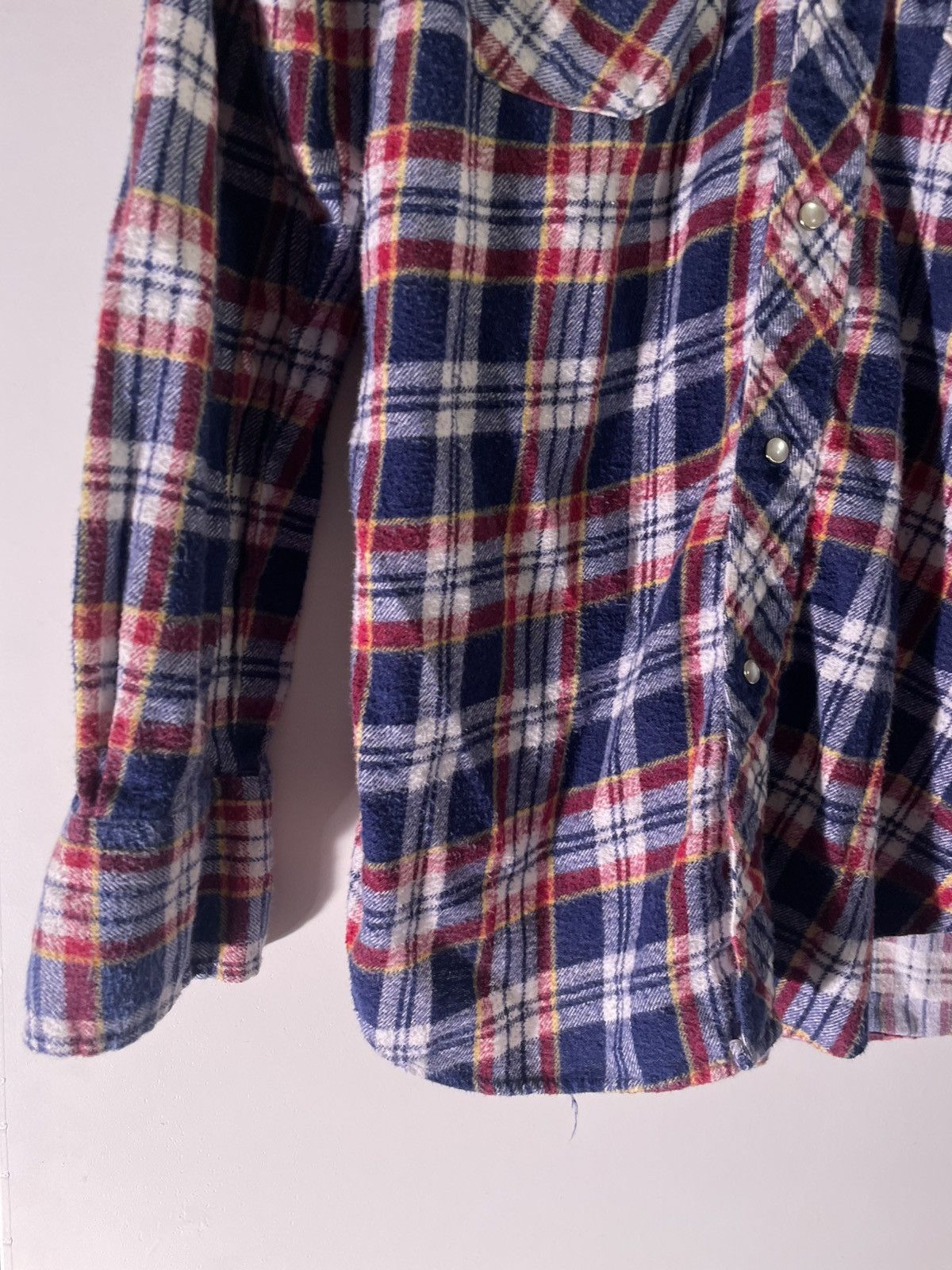 Vintage 70’s 80’s VTG Vintage Sears Western Wear Blue Flannel Shirt Size US S / EU 44-46 / 1 - 4 Thumbnail