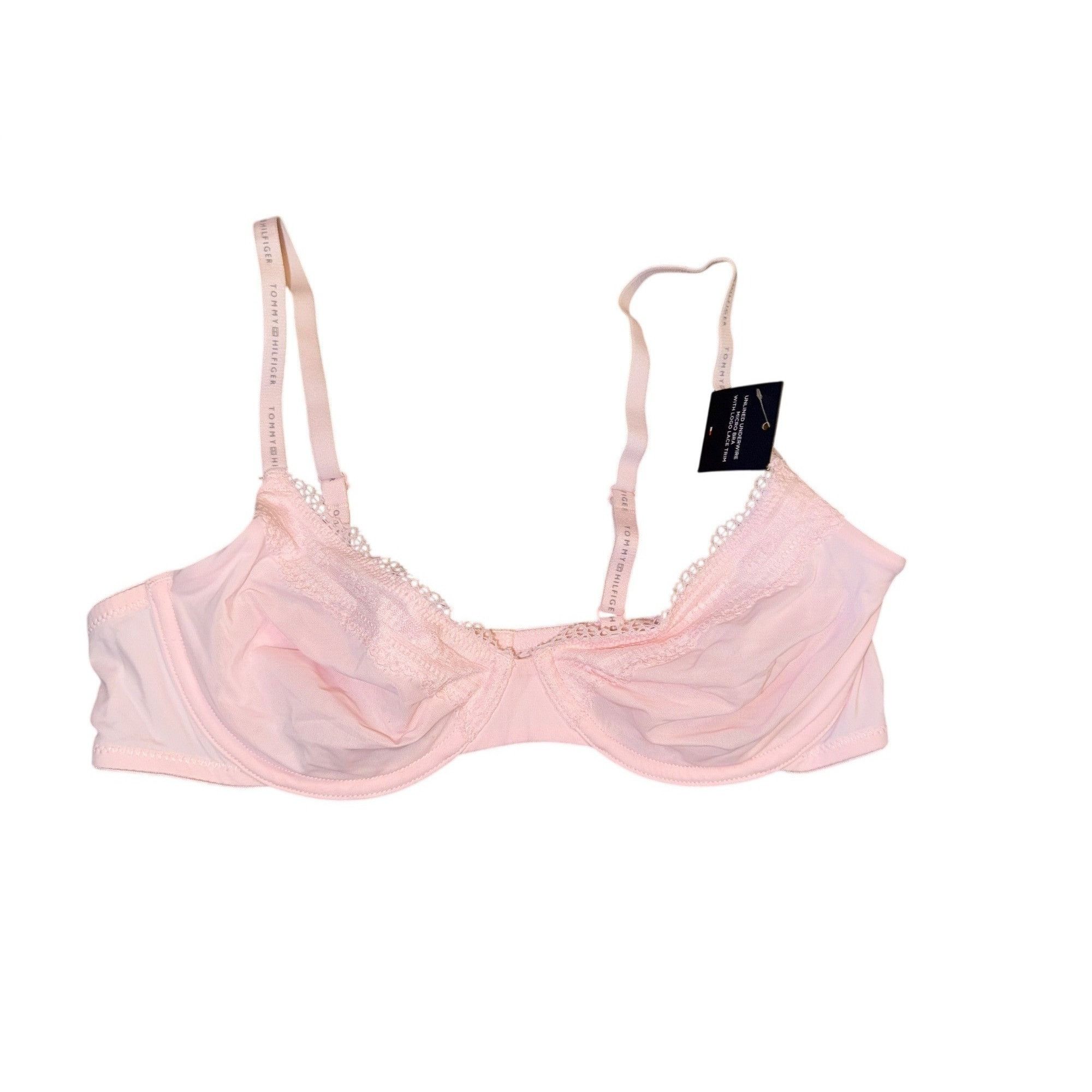 Tommy Hilfiger Tommy Hilfiger Light Pink Lace Underwire Bra 34B Size ONE SIZE - 2 Thumbnail