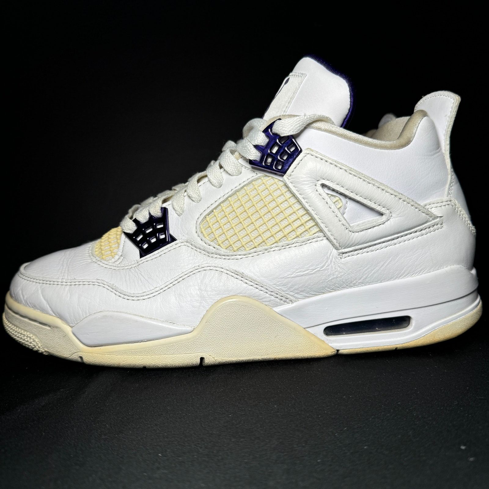 Jordan Brand × Nike Nike Air Jordan 4 Retro Purple Metallic Men's Shoes Size 10 Size US 10 / EU 43 - 1 Thumbnail