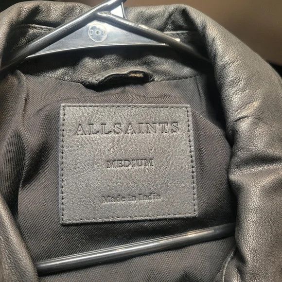Allsaints All Saints Leather Jacket Size US M / EU 48-50 / 2 - 2 Thumbnail