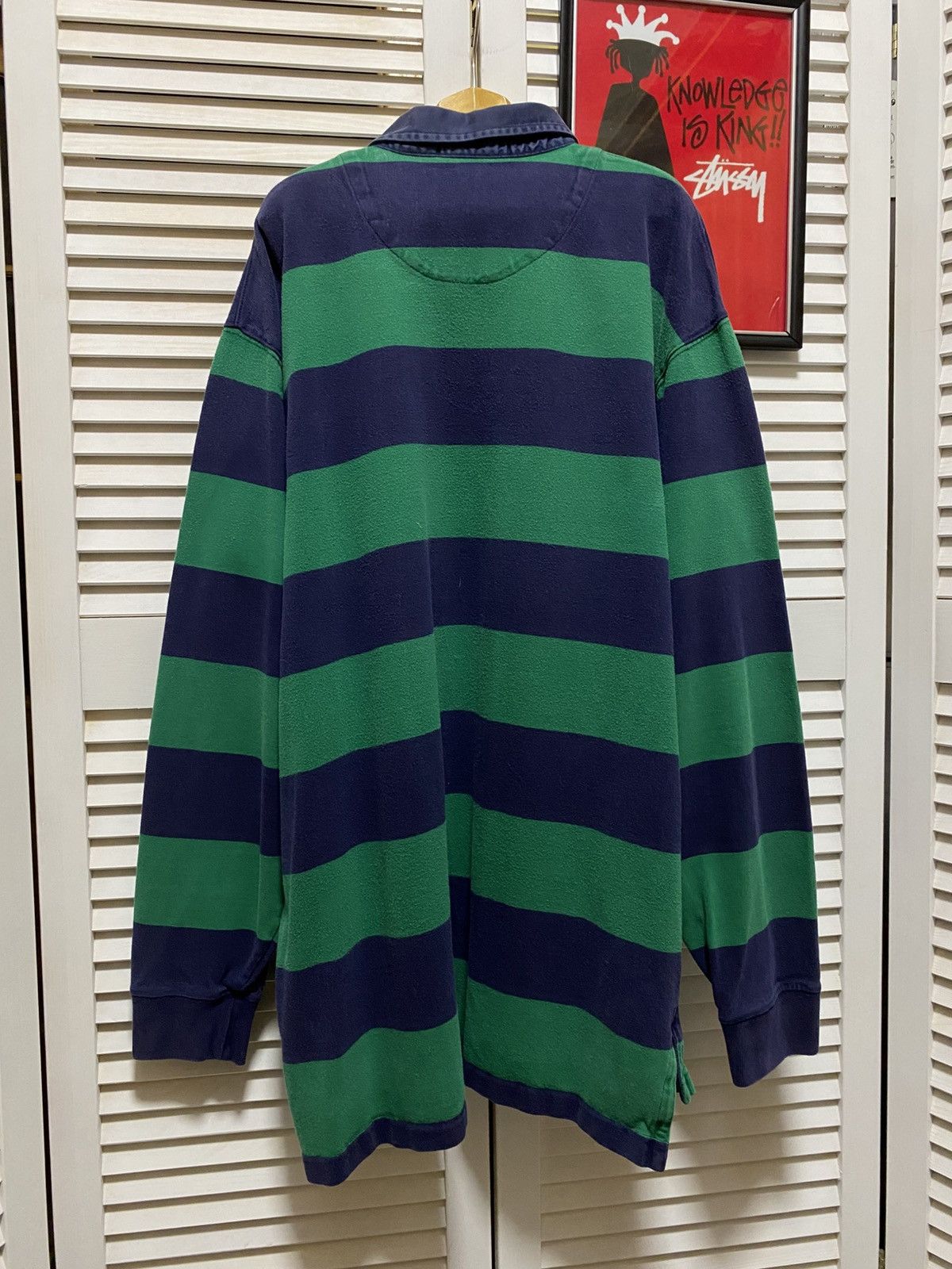 Polo Ralph Lauren Vintage Polo Ralph Lauren Rugby Long Sleeve Striped Pony OG Size US XL / EU 56 / 4 - 4 Thumbnail