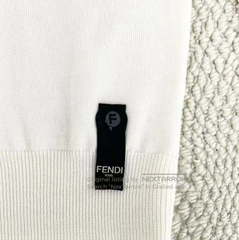 Fendi Fendi Women's Cream Wool Knit Sweater . Size M / US 6-8 / IT 42-44 - 3 Thumbnail