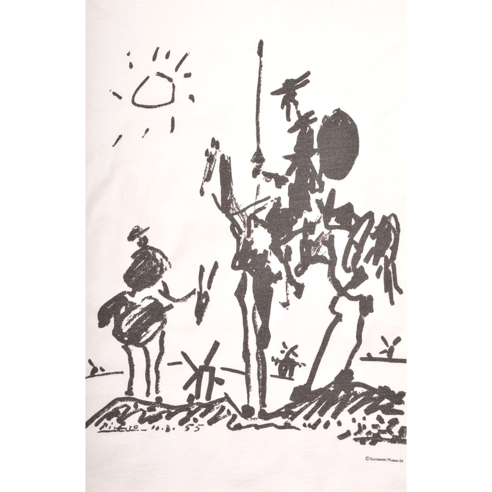 Vintage VINTAGE Art Picasso 04 T-Shirt L White Mens XS? Size US L / EU 52-54 / 3 - 2 Thumbnail