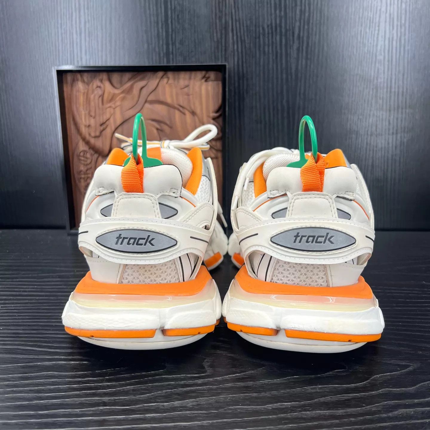 Balenciaga Balenciaga Track 42 White Orange Near New Size US 9 / EU 42 - 7 Thumbnail