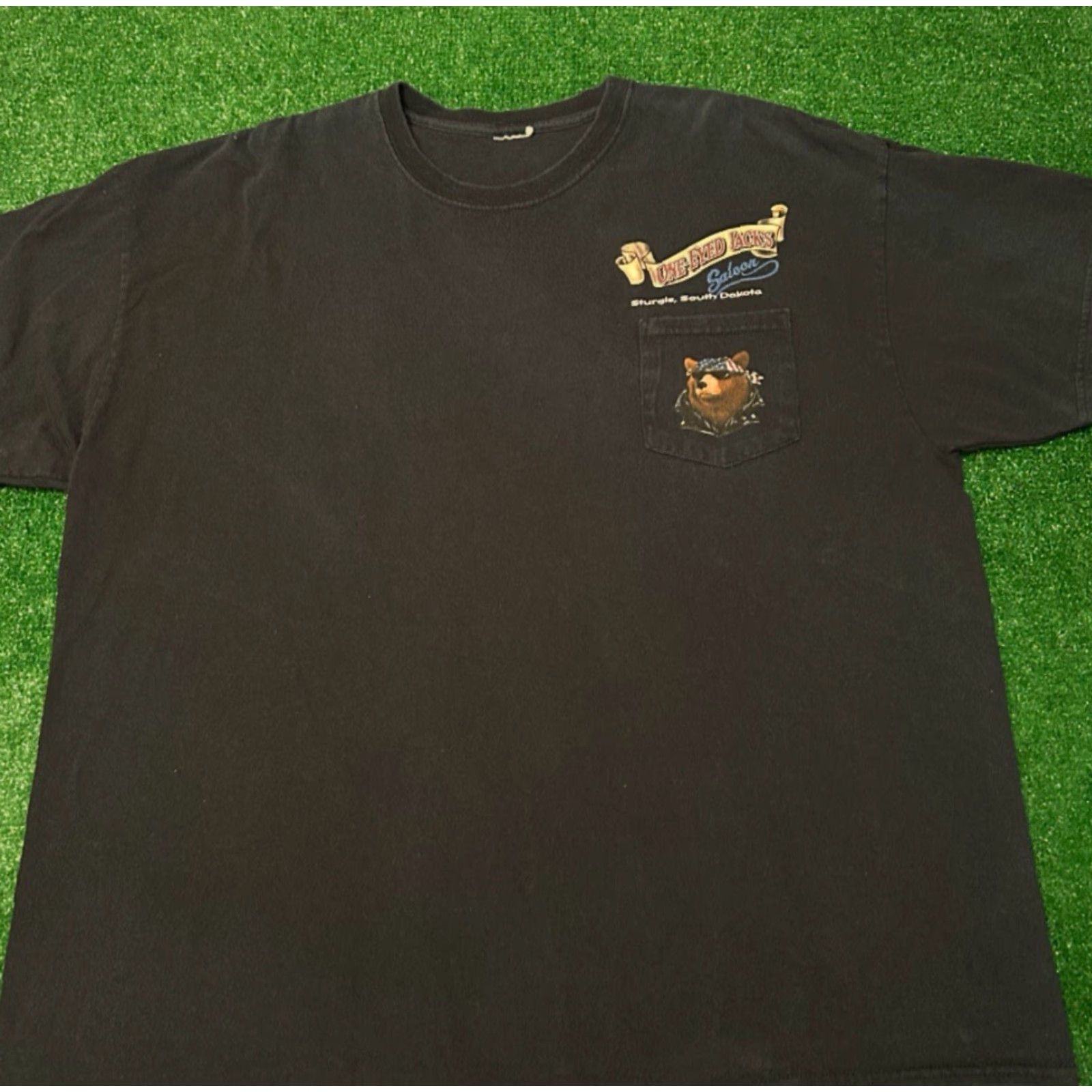 Vintage VINTAGE 90s Y2K Biker Sturgis One Eyed Jacks Saloon VTG Shirt Mens XXL Black Shirt Mens XX L? Size US XXL / EU 58 / 5 - 2 Thumbnail