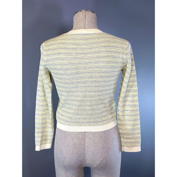 Veronica Beard Veronica Beard Boise Striped Sweater in Yellow Size XS Size XS / US 0-2 / IT 36-38 - 4 Thumbnail