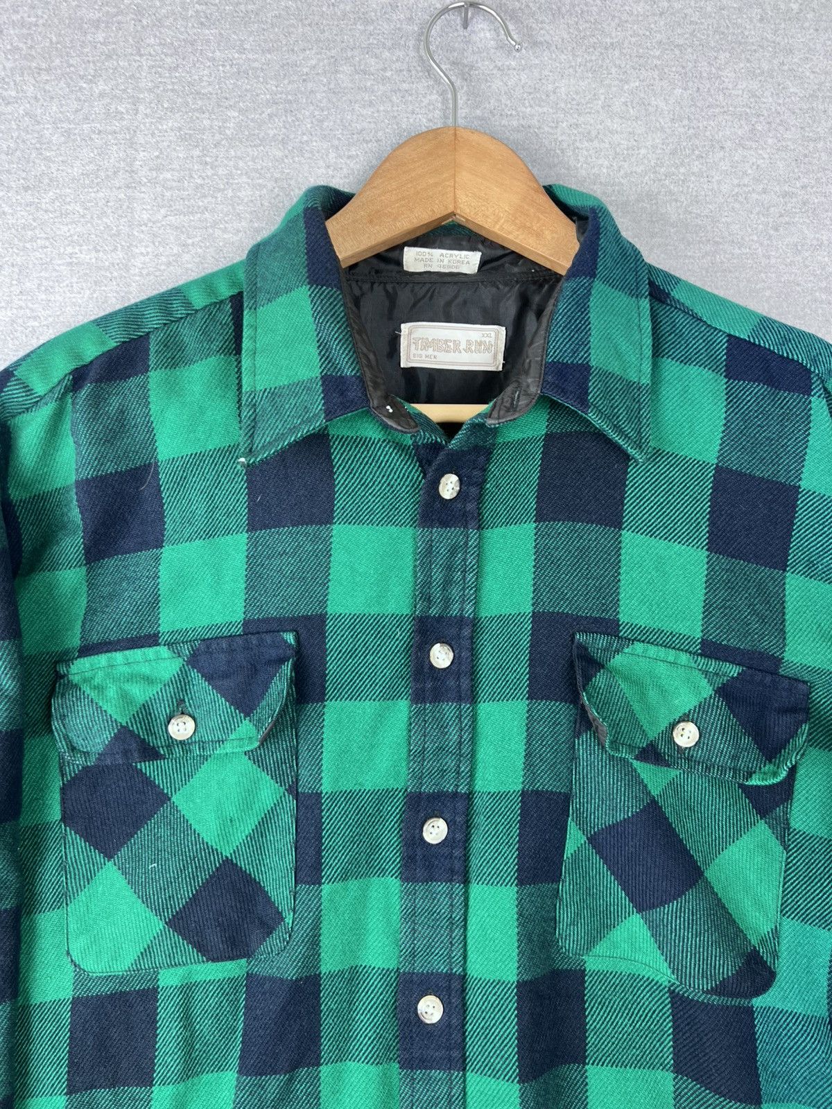 Vintage Vintage 80s 90s Timber Run Plaid Flannel Shirt Mens XXL Size US XXL / EU 58 / 5 - 1 Thumbnail