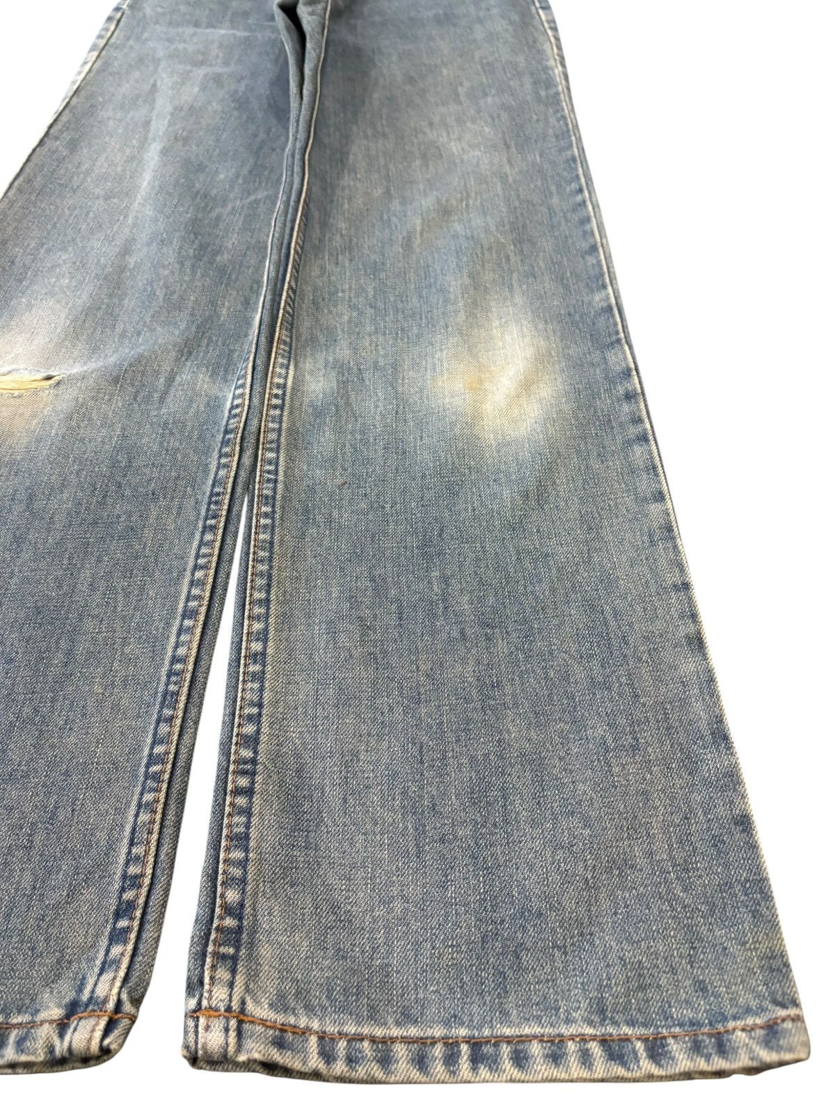 Levi's Vintage 90s Levis 519 Blue Wash Distressed Loose Jeans Size US 27 - 7 Thumbnail