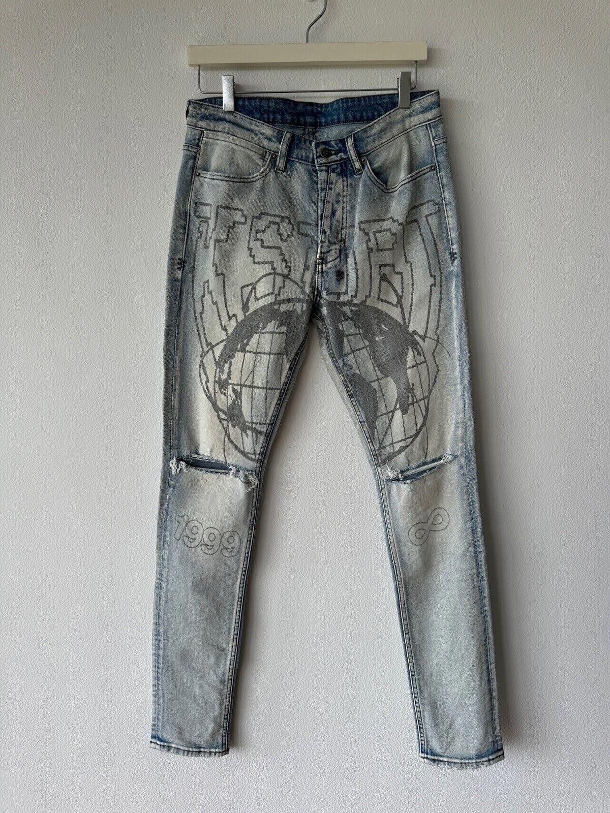 Ksubi Ksubi mens denim jean van winkle 32 blue globe cycle Size US 32 / EU 48 - 1 Thumbnail