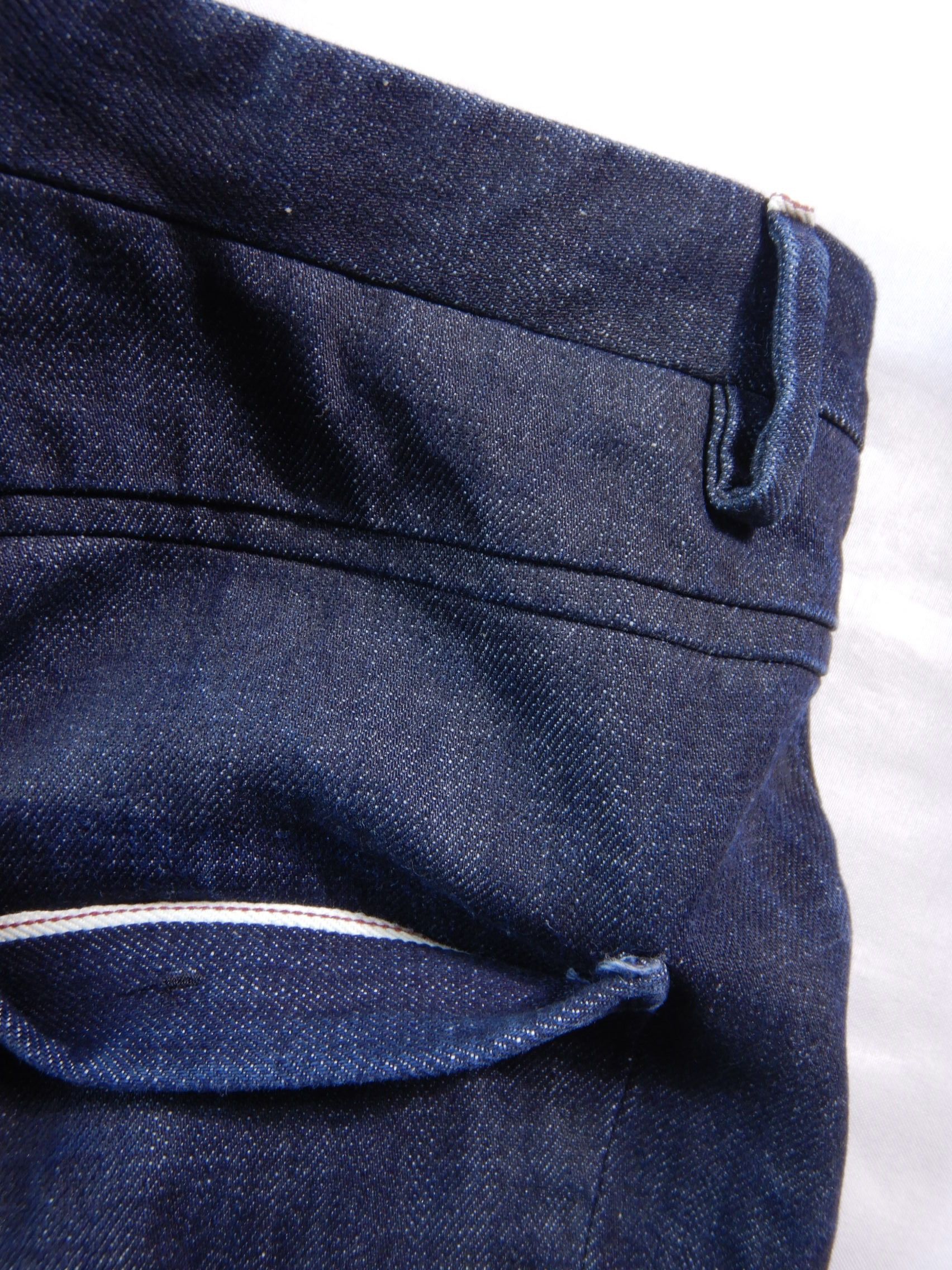 Label Under Construction Button fly indigo selvedge jeans Size US 32 / EU 48 - 8 Thumbnail