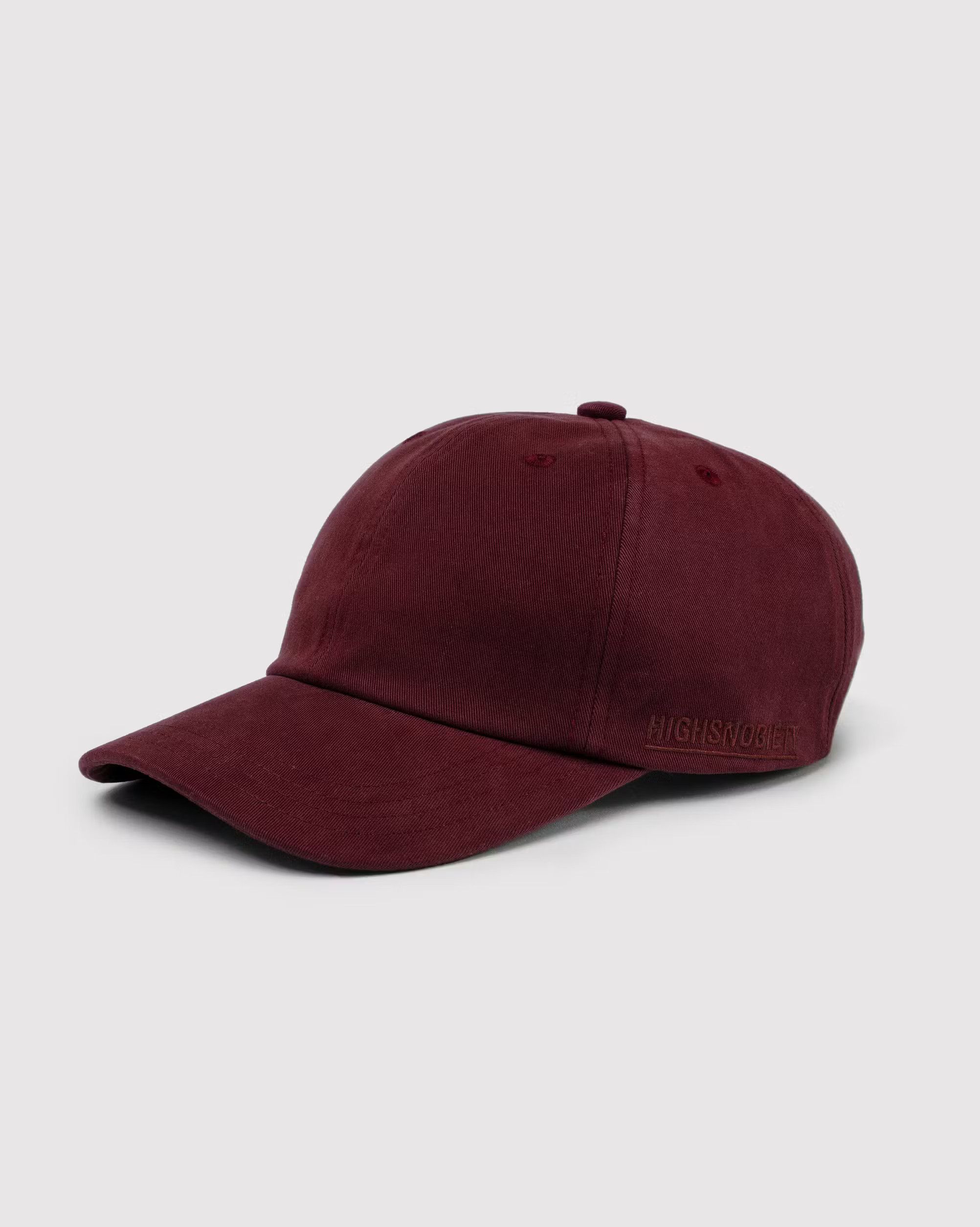 Highsnobiety HS Staples Cap Burgundy Size ONE SIZE - 2 Thumbnail