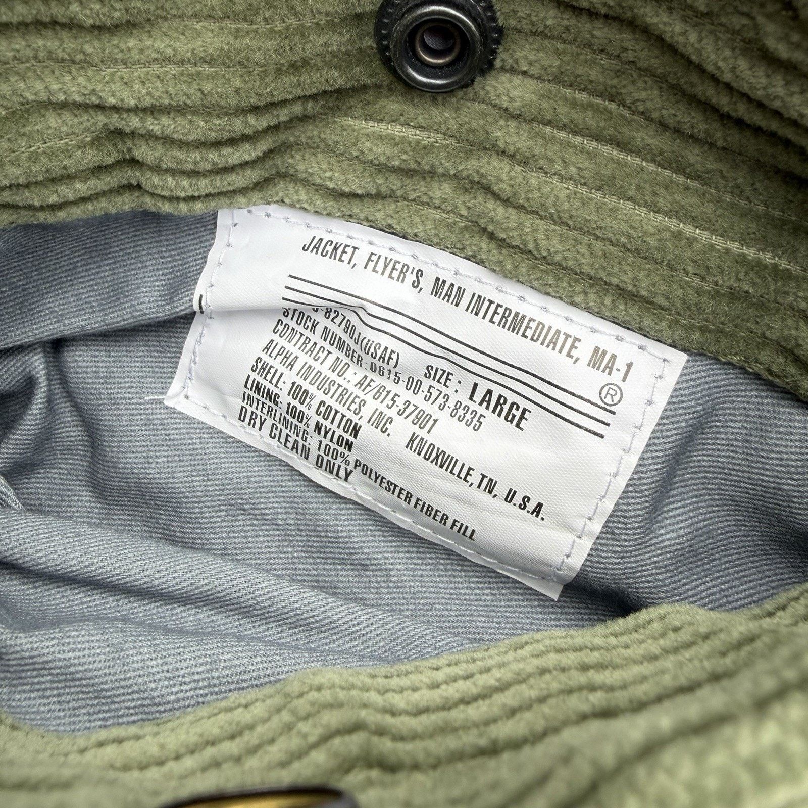 Alpha Industries NWT Alpha Industries x The Cords MA-1 Bomber Corduroy Jacket Size US L / EU 52-54 / 3 - 5 Thumbnail