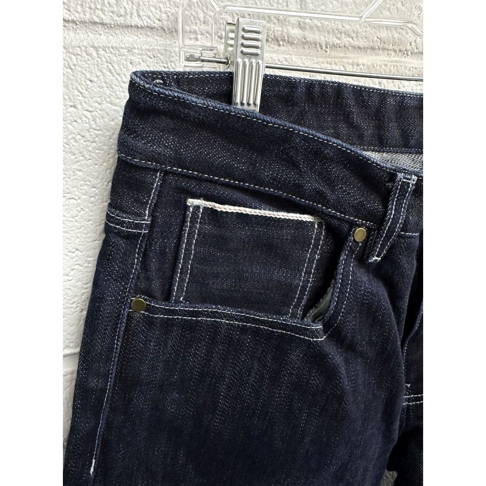 Vintage TC Custom Made Heavy Raw Selvedge Jeans / Straight Leg / Men’s 34x30 / Blue / 34 / Regular / Unbranded / Inseam 30 in / Denim / Jeans / Vintage? Size US 34 / EU 50 - 3 Thumbnail