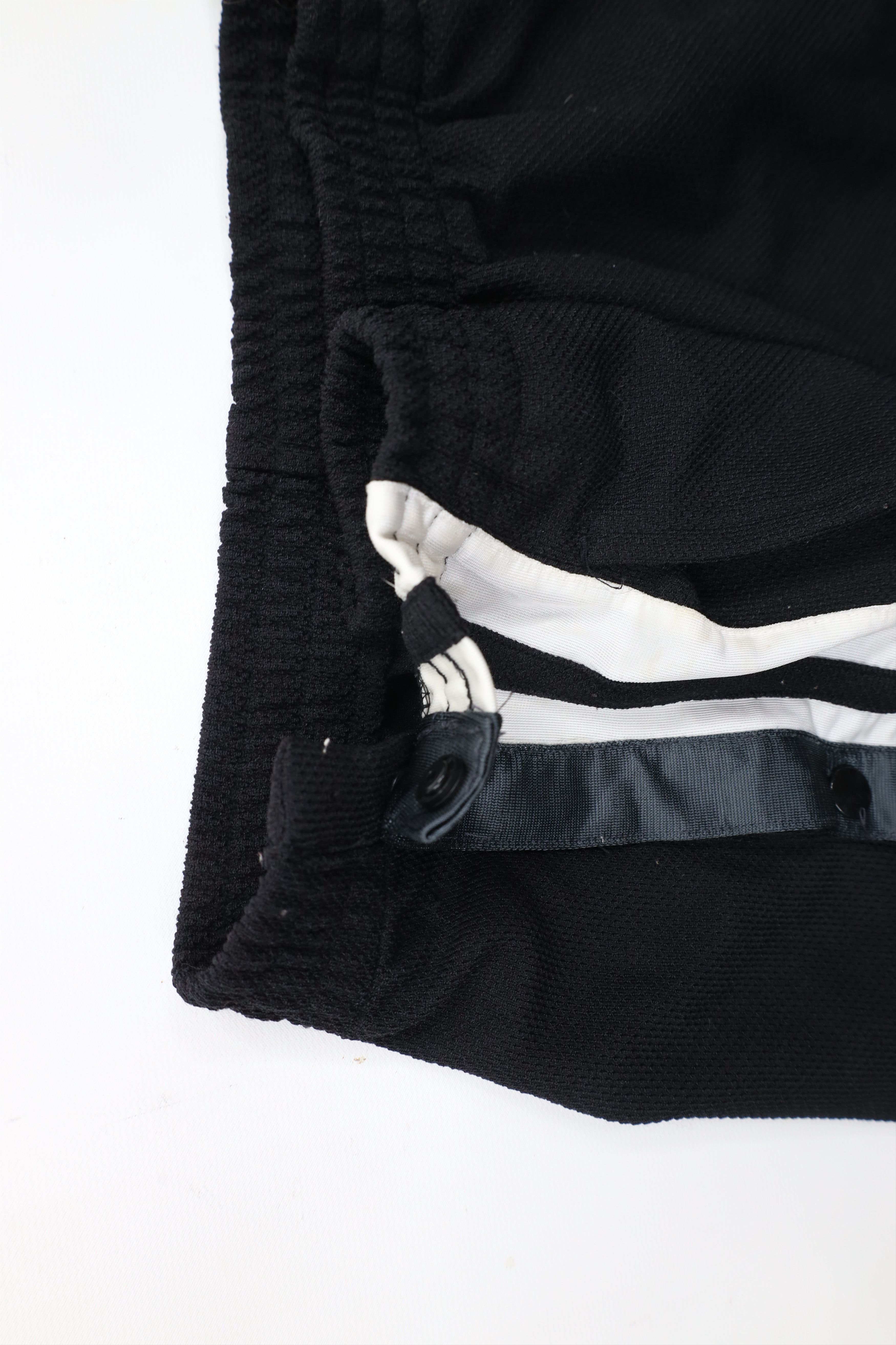 Vintage Vintage 90s Streetwear Striped Wide Leg Tearaway Pants Black Size US 38 / EU 54 - 6 Thumbnail