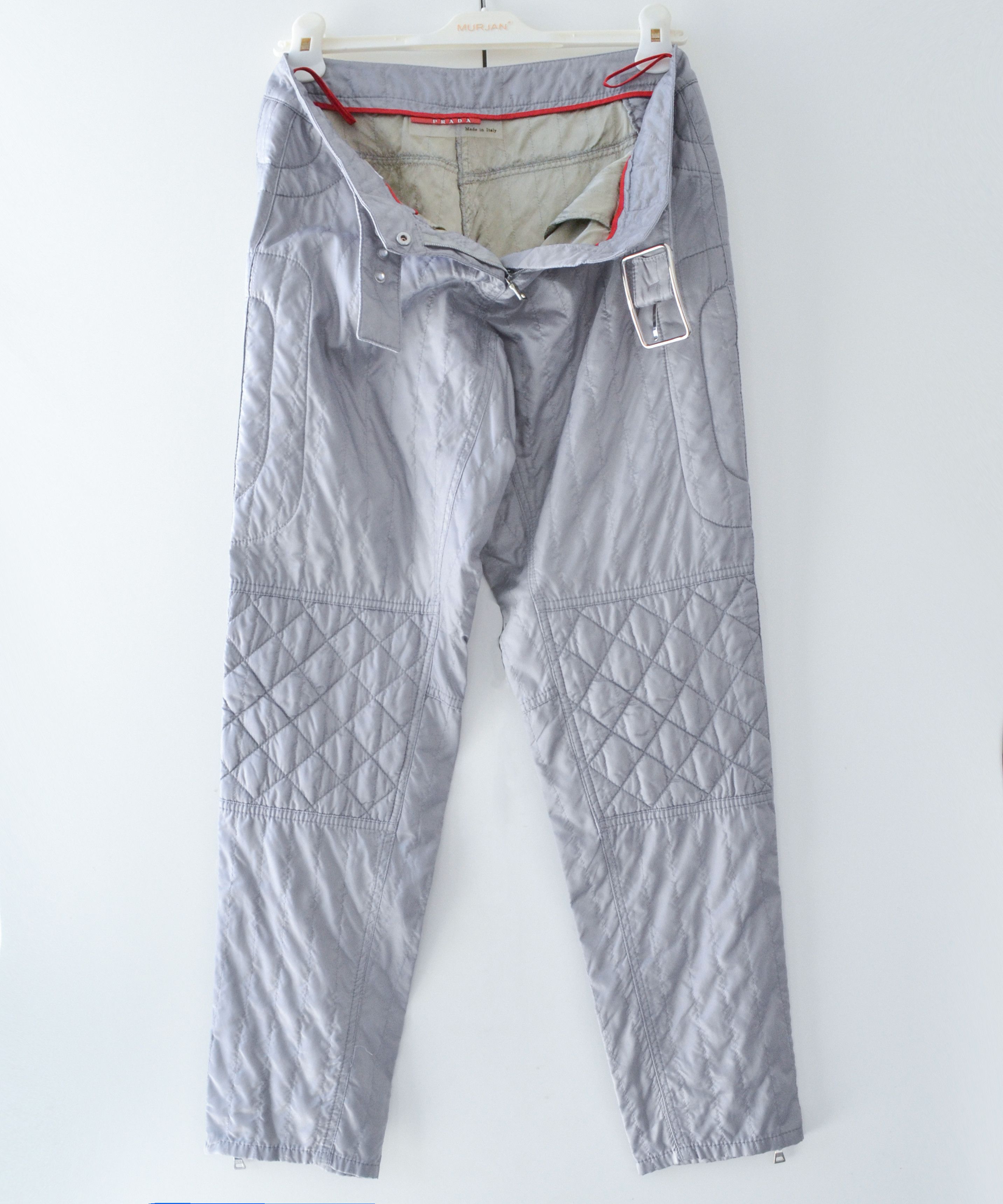 Prada PRADA Pants Nylon Trousers Belt Logo Sport Ski Quilted Size 30" / US 8 / IT 44 - 3 Thumbnail