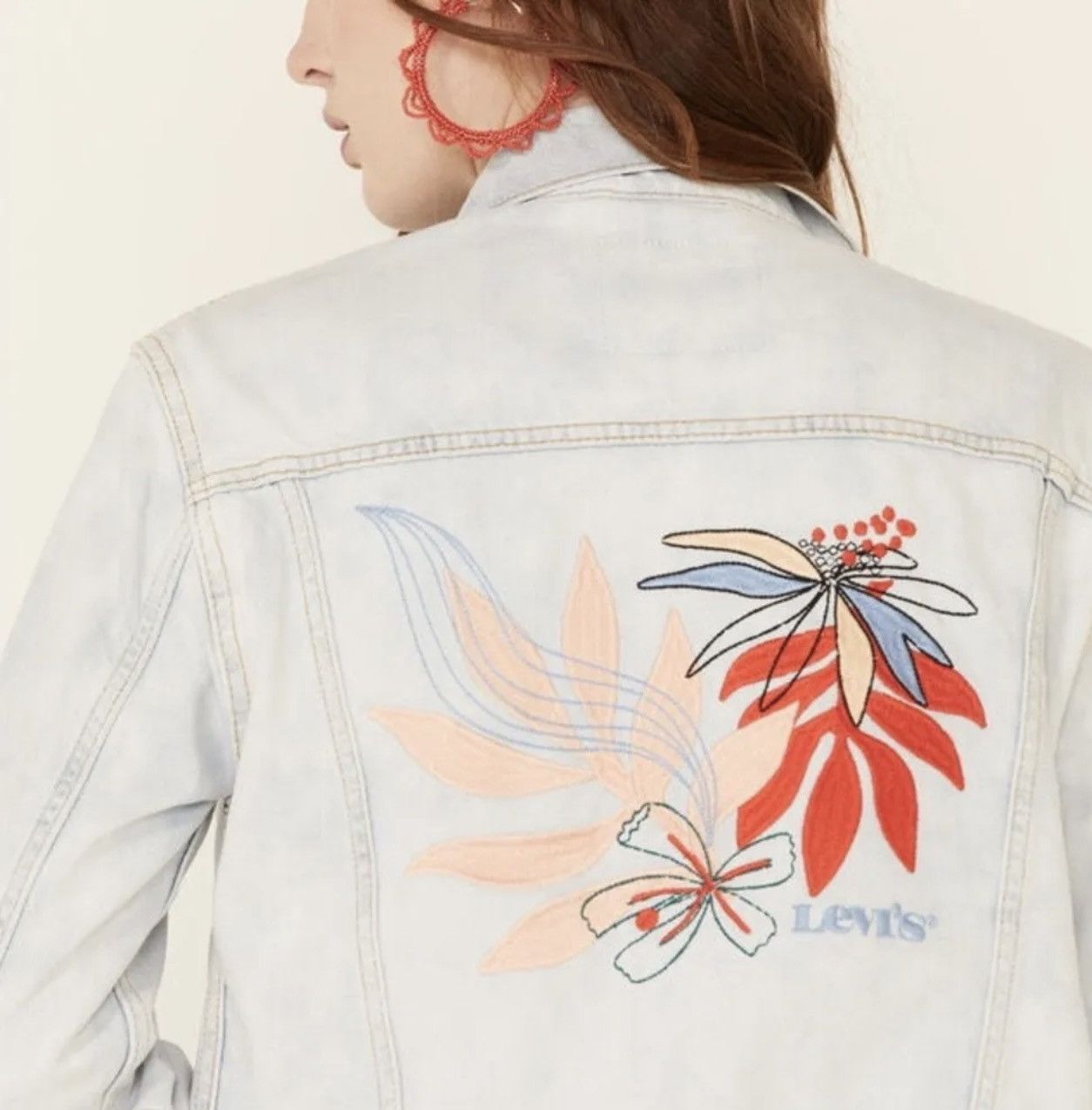 Levi's Levi’s Ladies Ex Boyfriend Tricker Denim Jacket Size L / US 10 / IT 46 - 4 Thumbnail