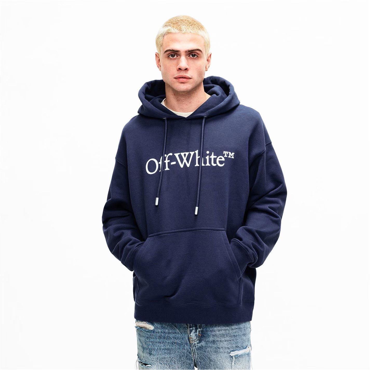 Off-White o1g2r1mq0226 Big Bkish Skate Hoodie In Dark Blue Size US S / EU 44-46 / 1 - 4 Thumbnail